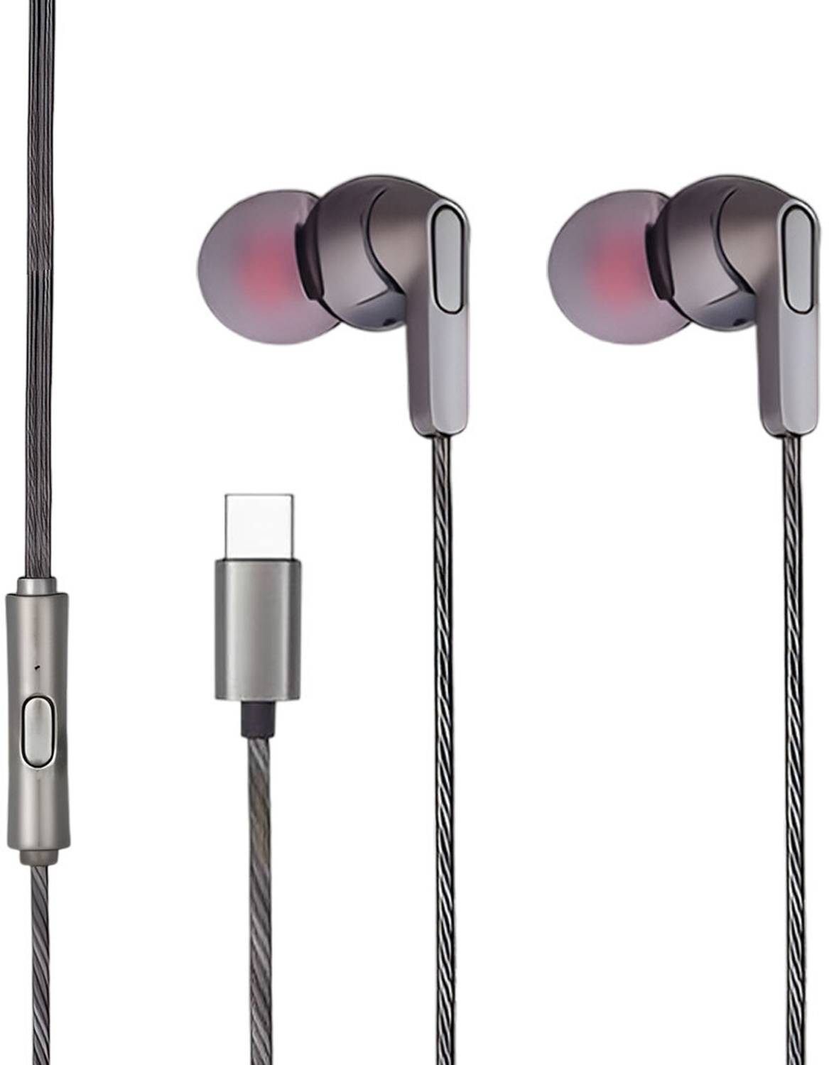 MAK Type C Wired Earphones with HD Mic - Image 1