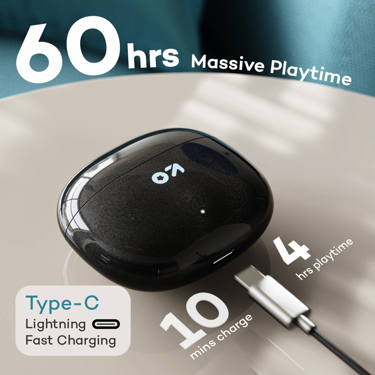 GOBOULT W60 60Hr Battery Bluetooth Earbuds - Image 3
