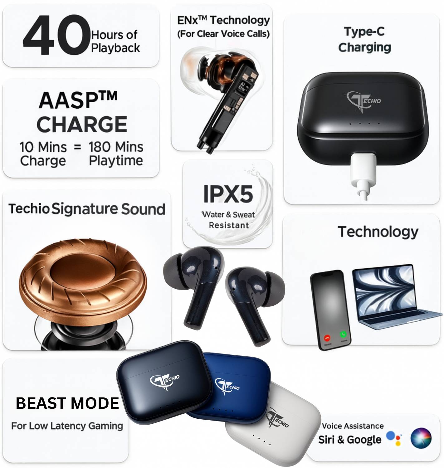 TECHIO X18 Max Wired Gaming Headset - Image 3