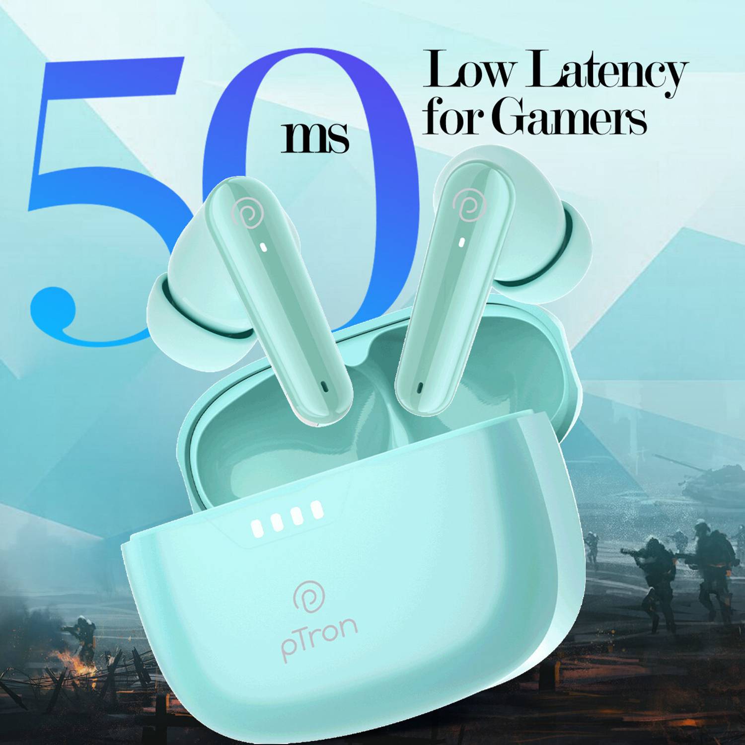 PTron Basspods Tour Bluetooth Earbuds - Image 5