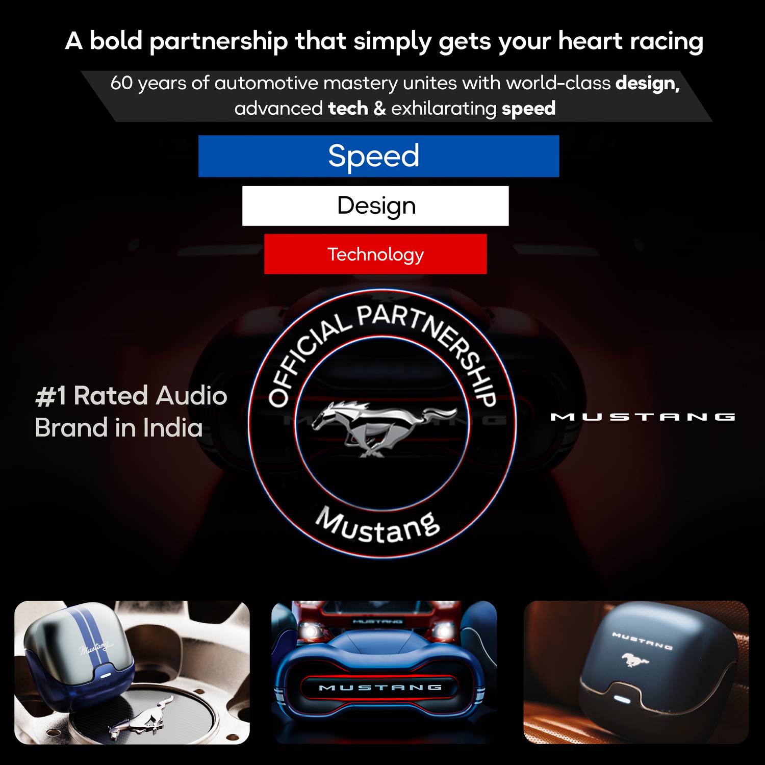 GOBOULT Mustang Derby 100 Hrs Battery Bluetooth - Image 2
