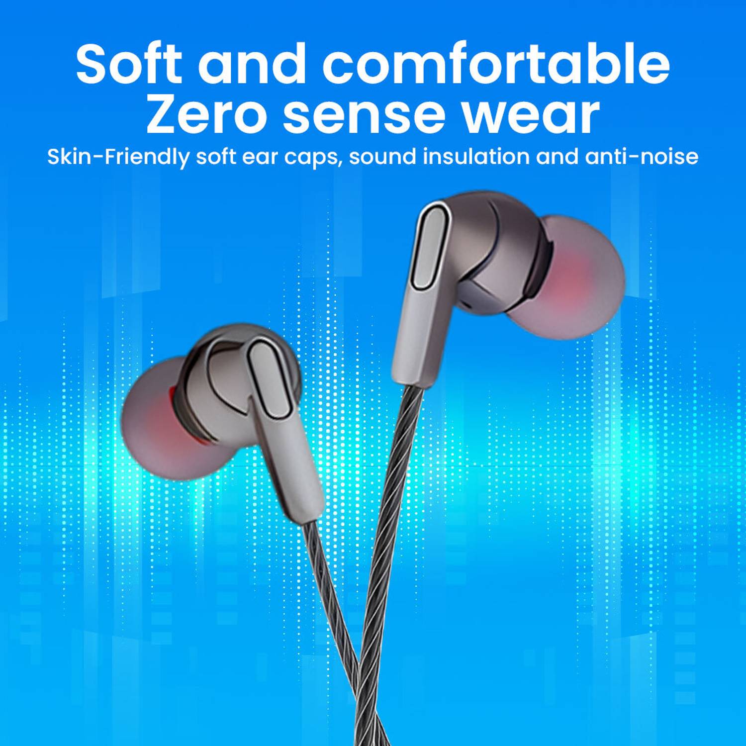 MAK Type C Wired Earphones with HD Mic - Image 4