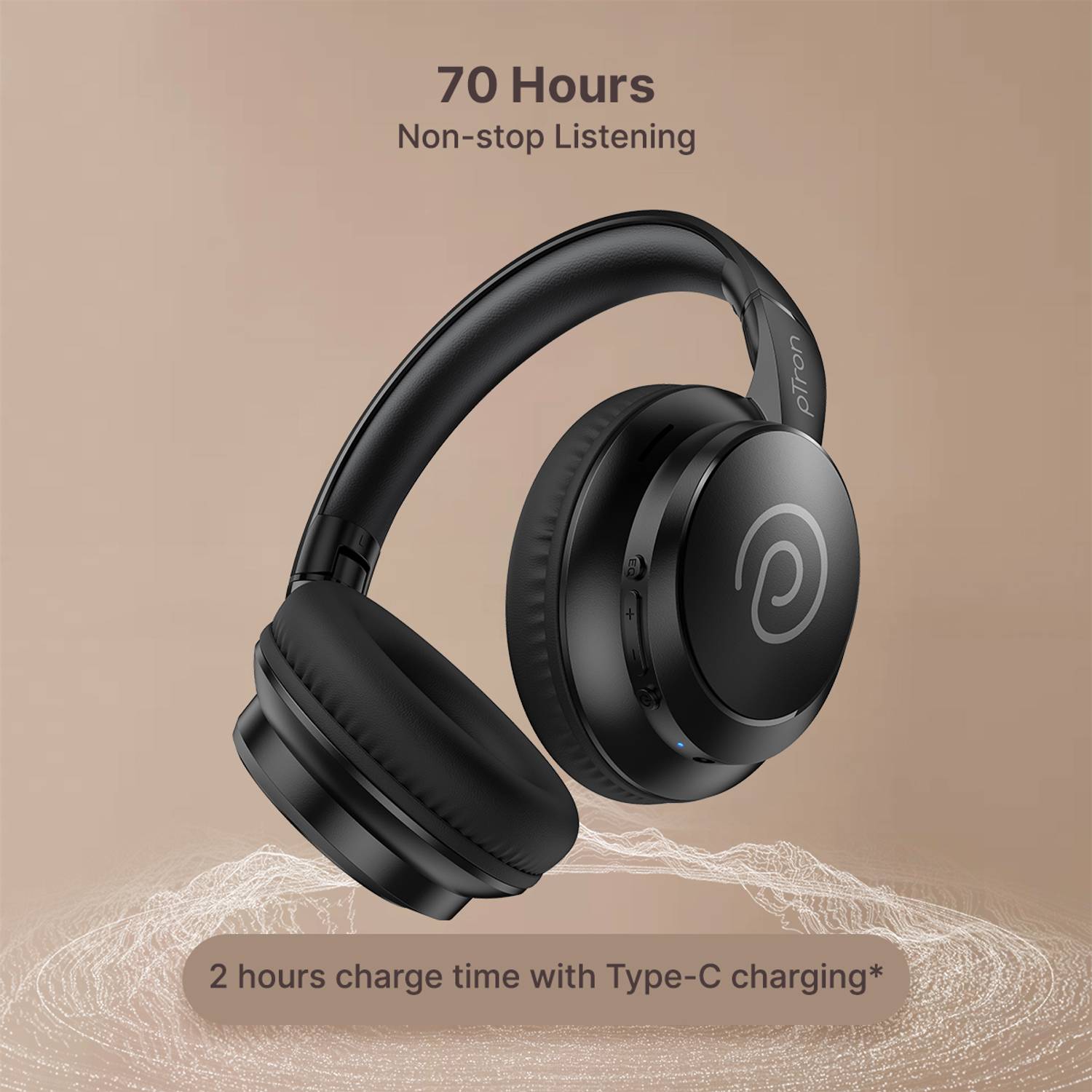 PTron Studio Evo Bluetooth Headphones - Image 4