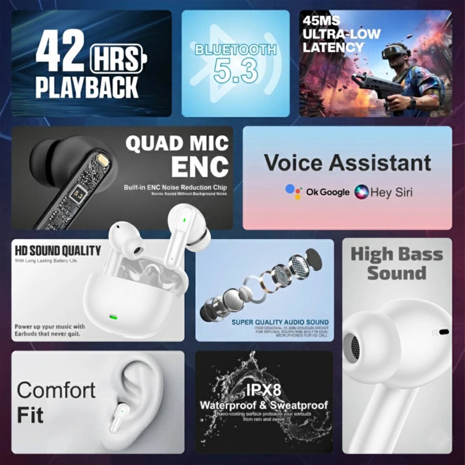 Pikpree SB151 Buds 5.1 Bluetooth Gaming Headset - Image 4