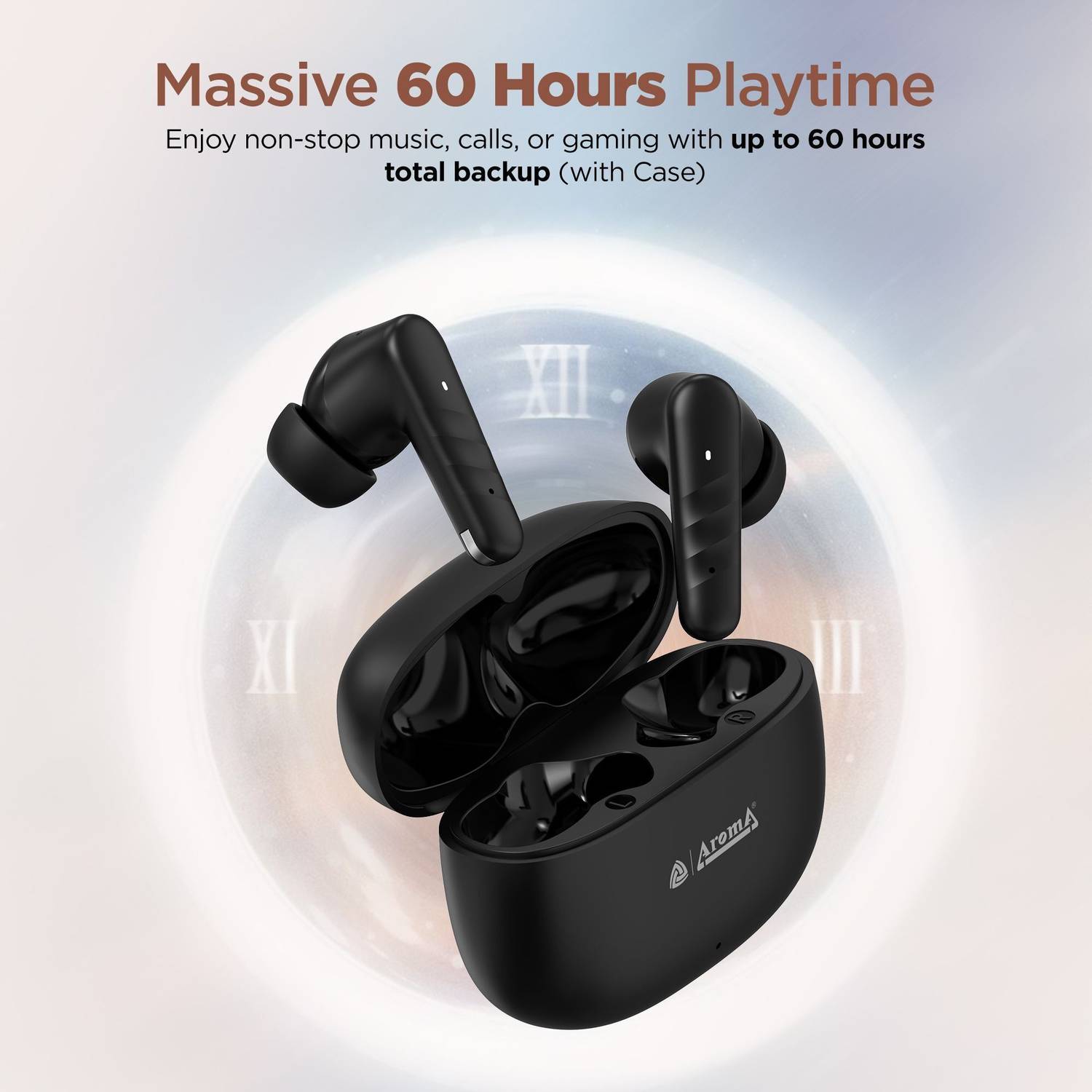 Aroma NB126 Blaze 32dB ANC Earbuds 60H Bluetooth - Image 2