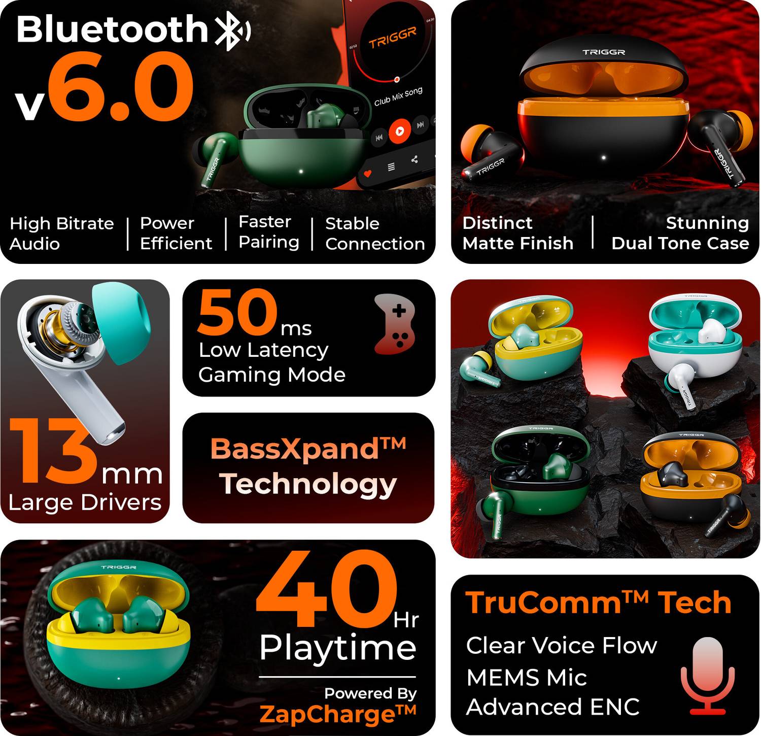TRIGGR Ultrabuds N5 Bluetooth Earbuds - Image 2