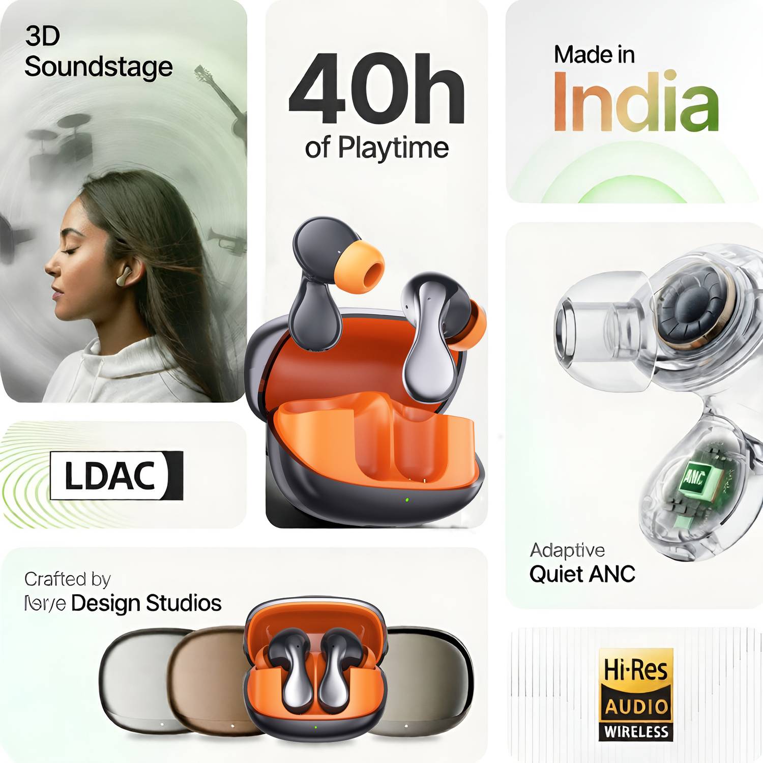 IZWI Super Airdots ANC Elite Bluetooth Gaming - Image 5
