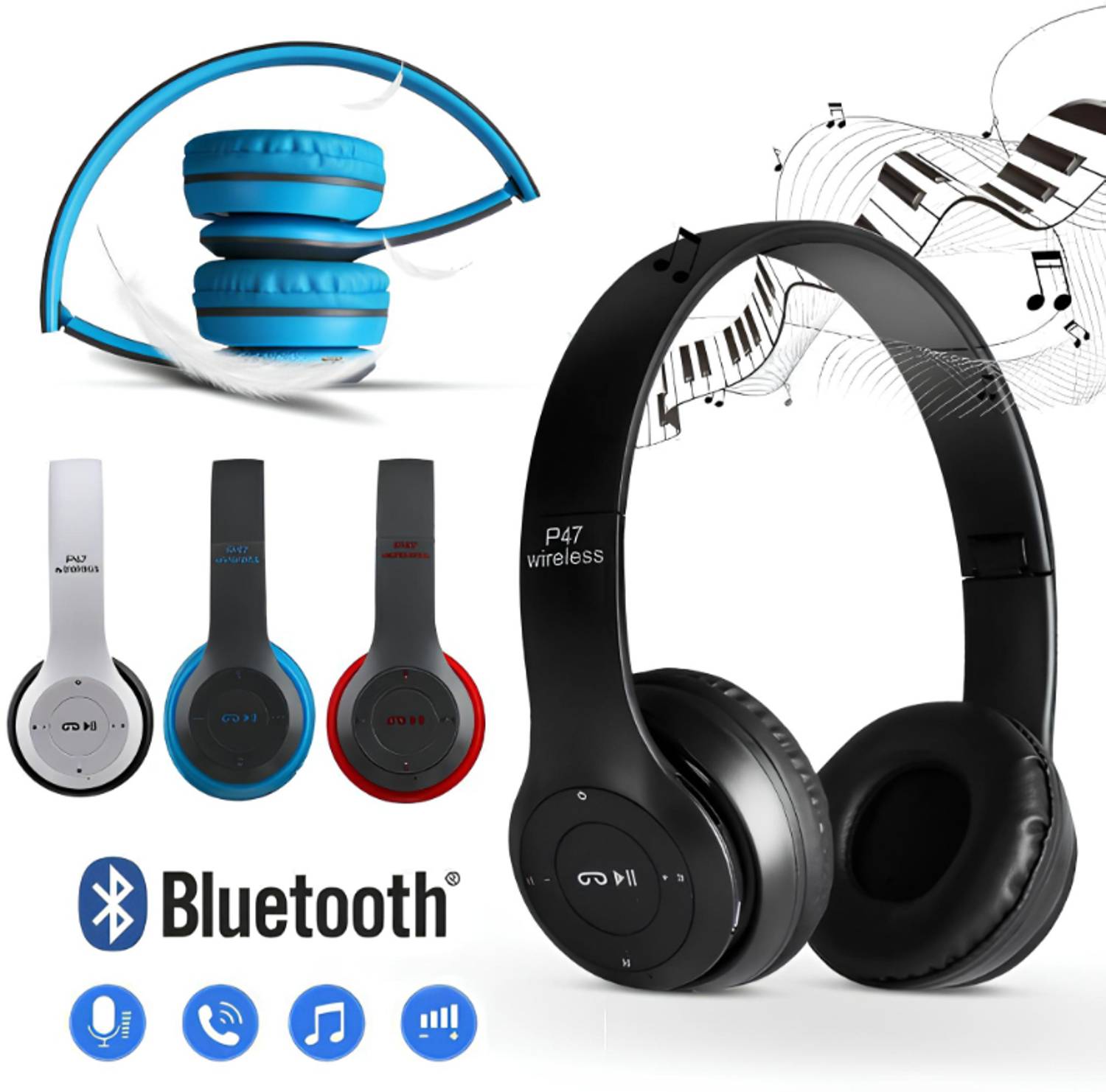 FRONY QW-430 P47 Super Extra Bass Bluetooth Headset - Image 4