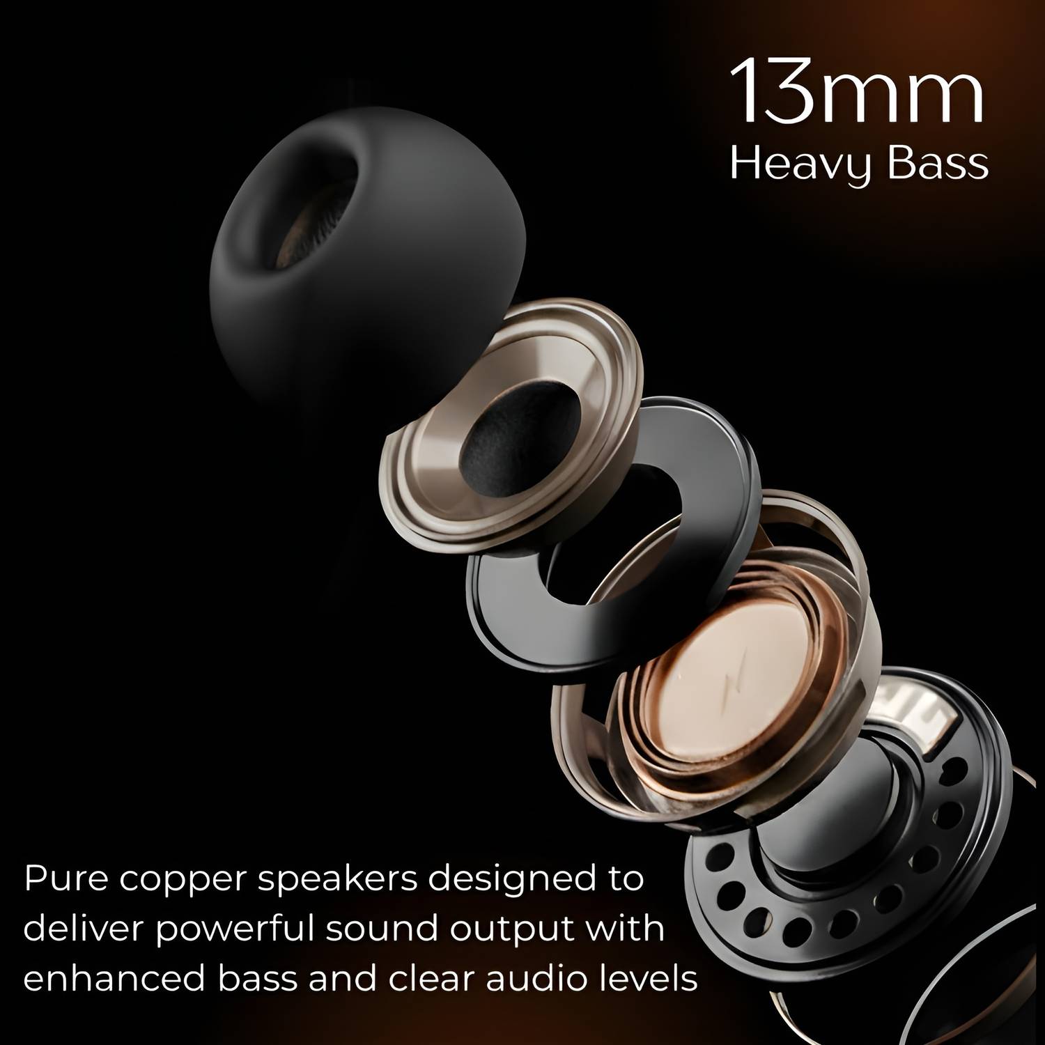 Mewiq Buds Pro 3 with AI ENC, 13mm driver, Type C-8 Bluetooth - Image 4