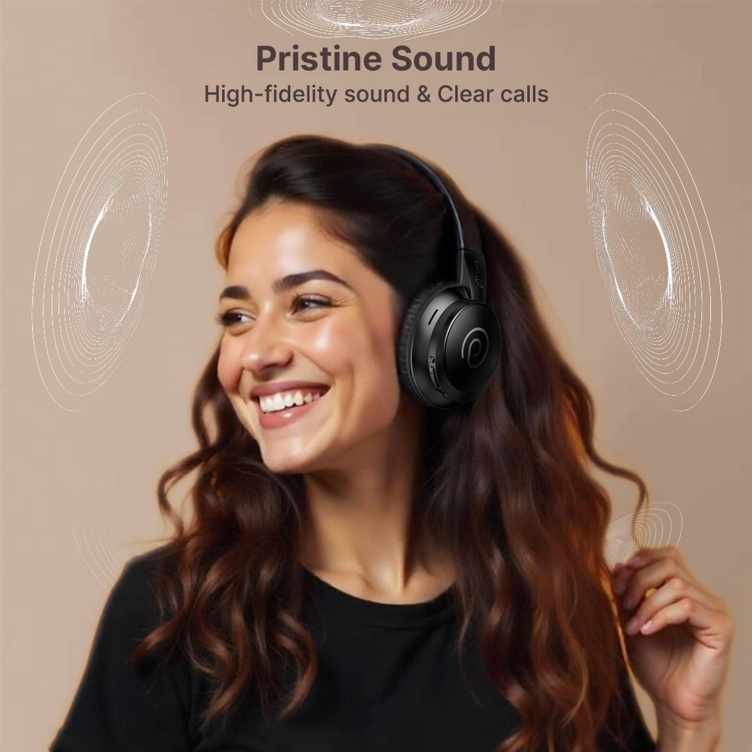 PTron Studio Evo Bluetooth Headphones - Image 3