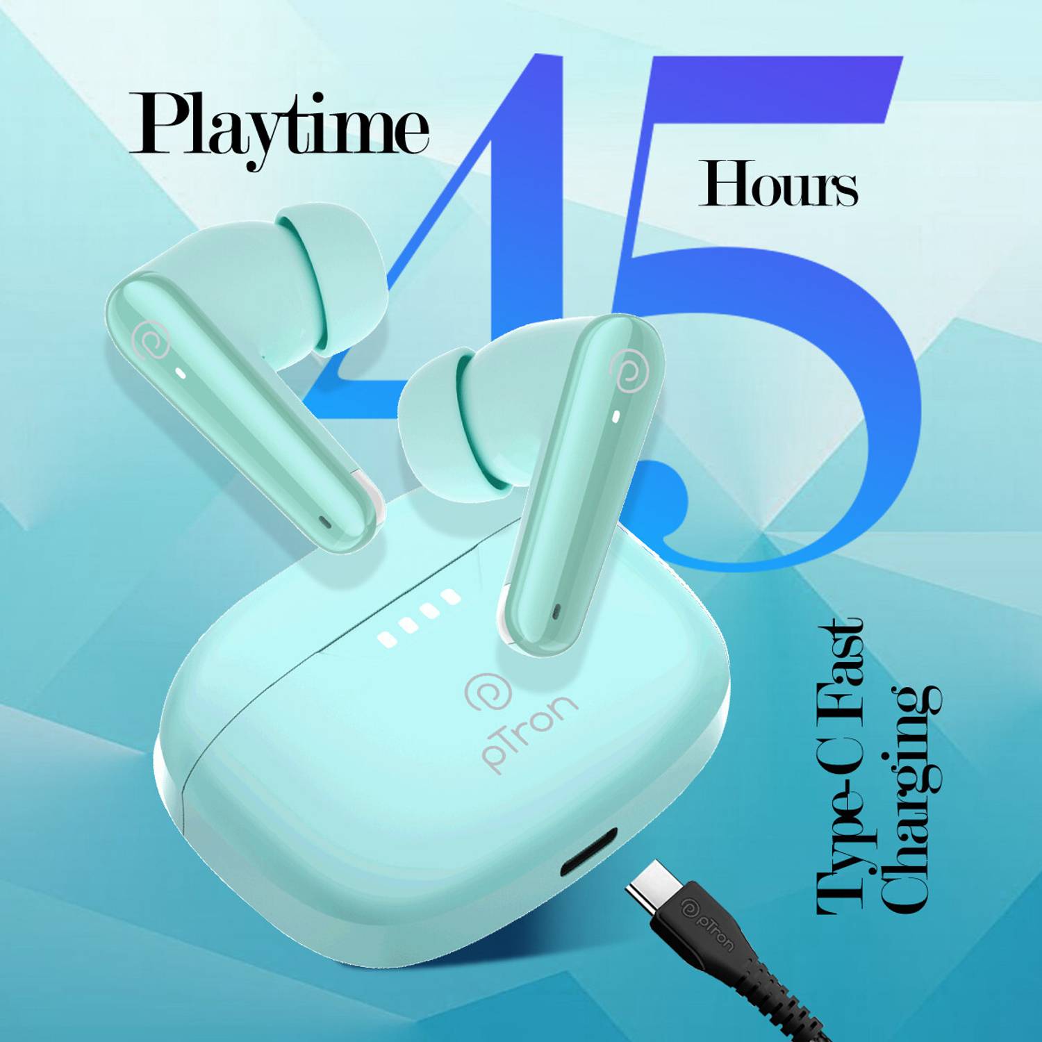 PTron Basspods Tour Bluetooth Earbuds - Image 4