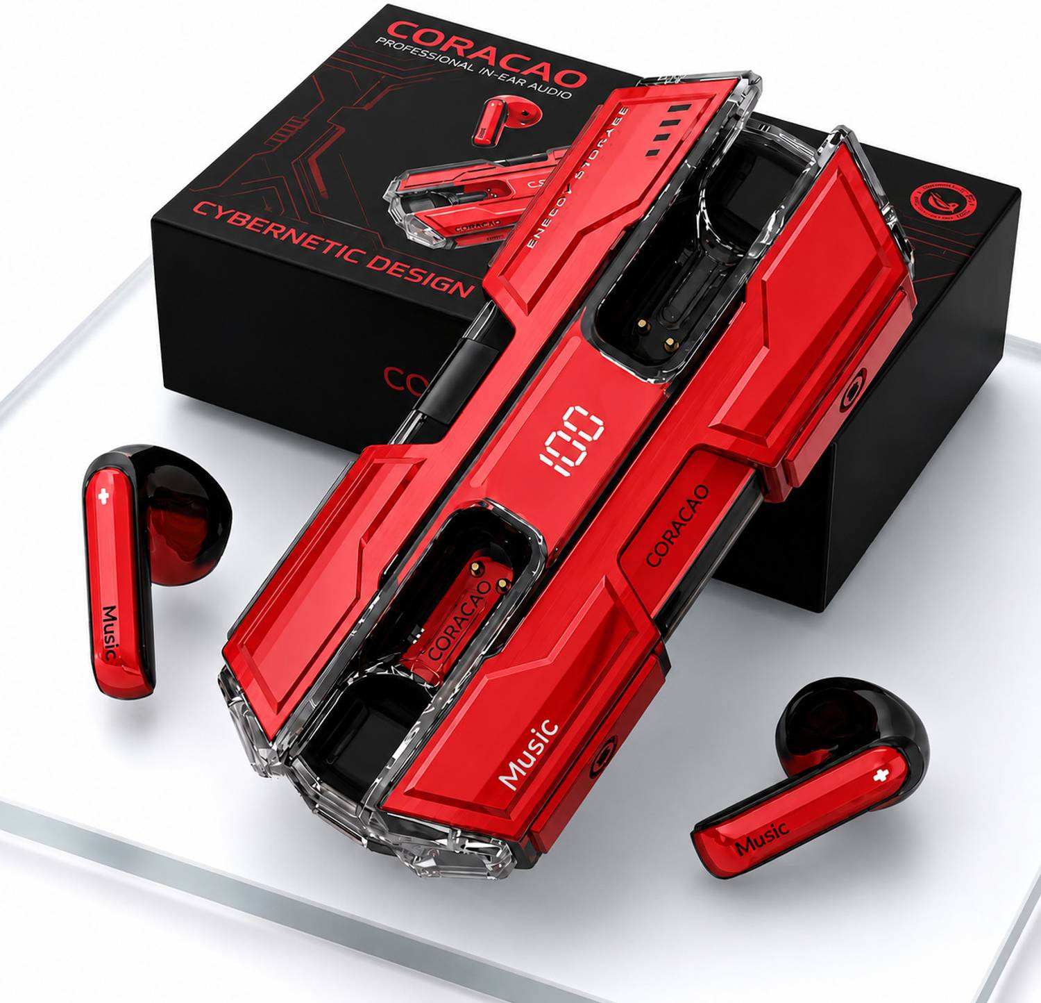 Coracao Trending K8 Wireless Earbuds - Image 1