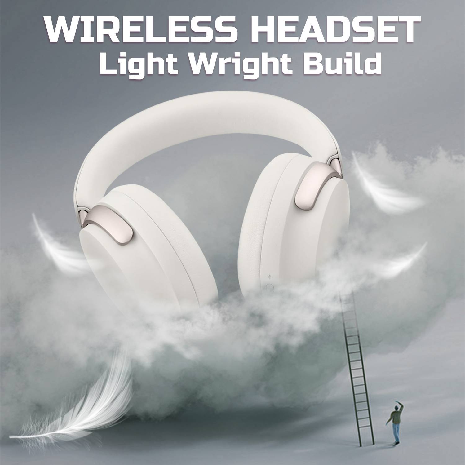Melbon Pulse Bass Over-Ear Bluetooth Headphones - Image 5