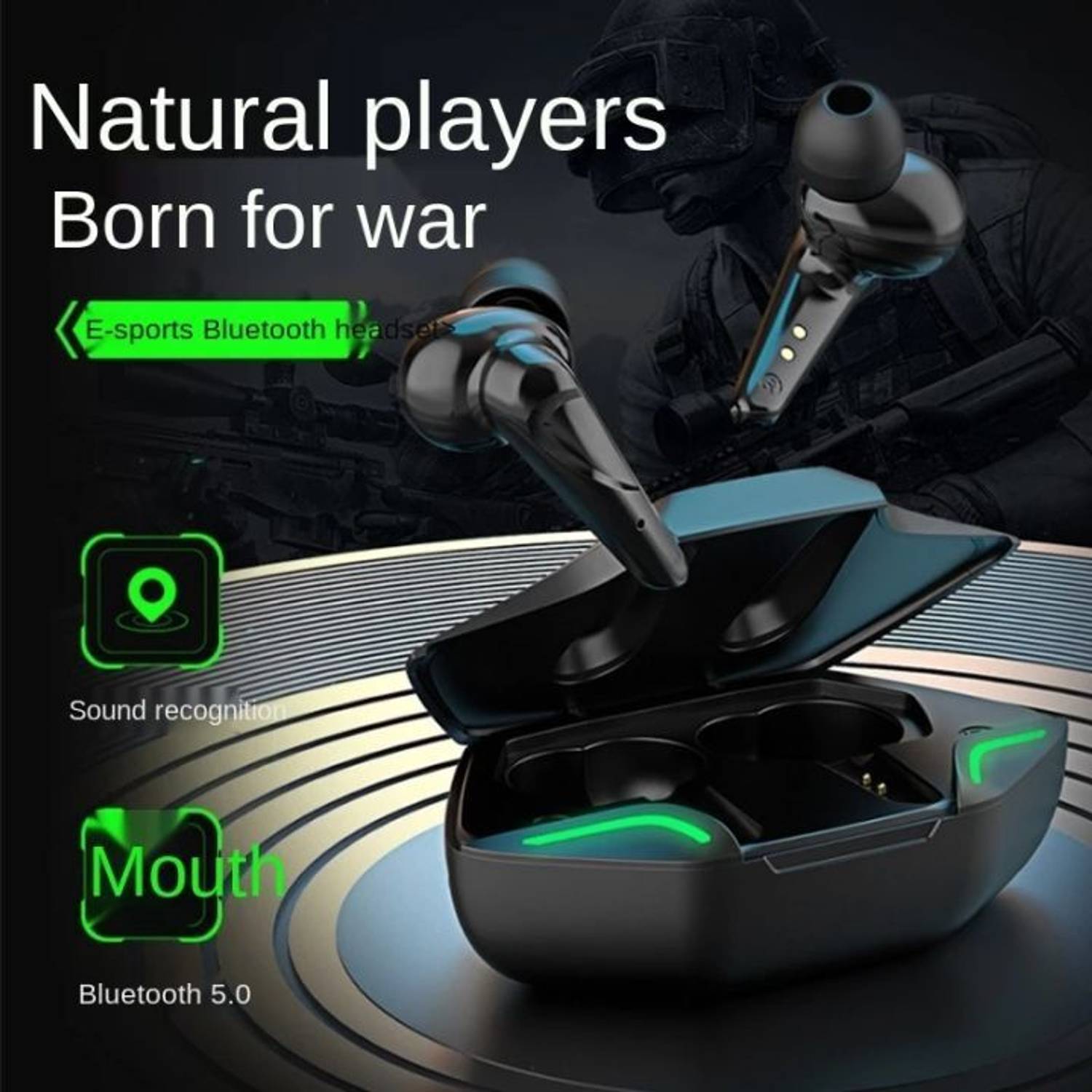roxfire KS08 Gaming TWS Bluetooth Earbuds - Image 1