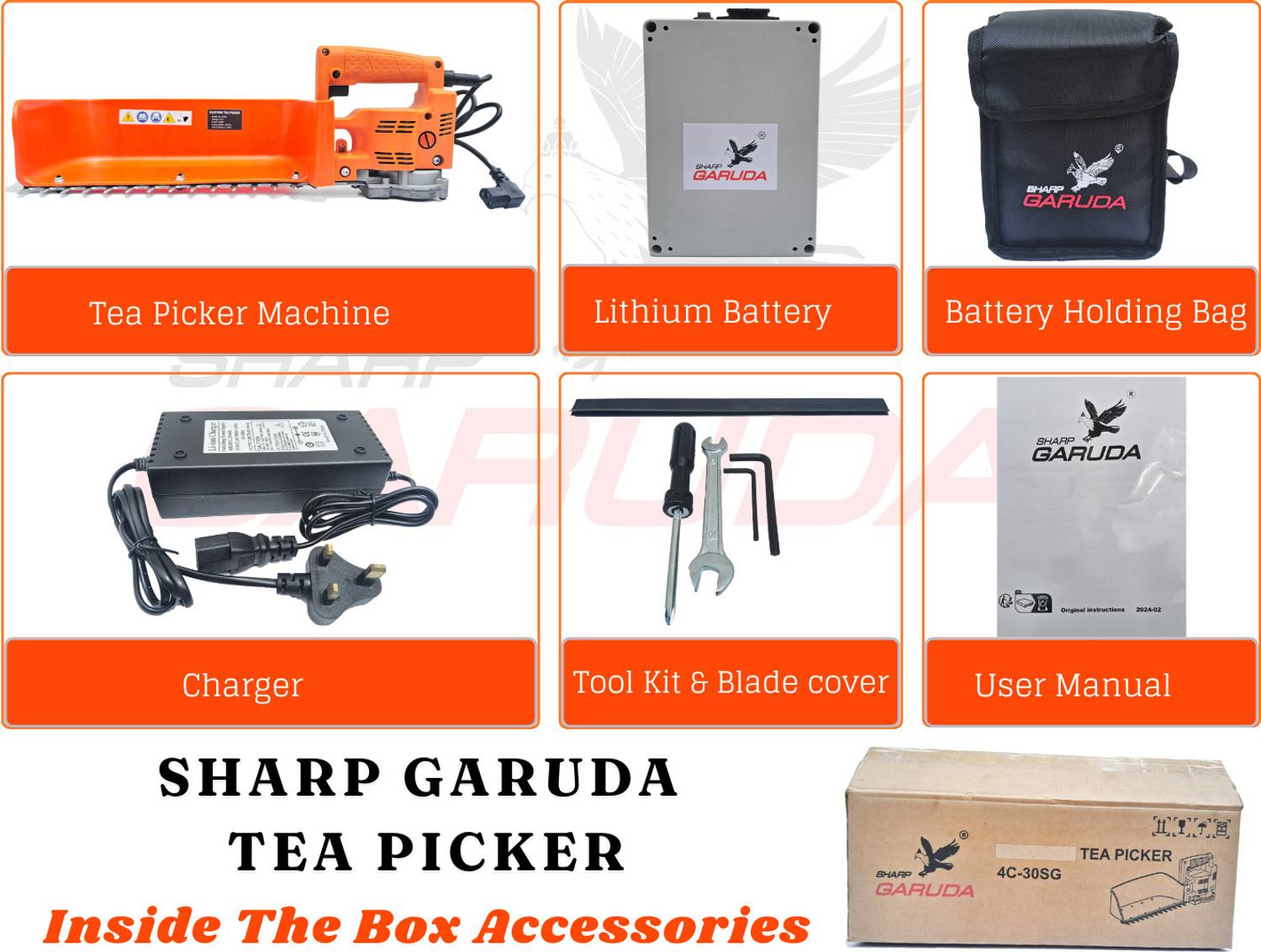 Sharp Garuda Tea Leaf Plucking Machine - Image 4