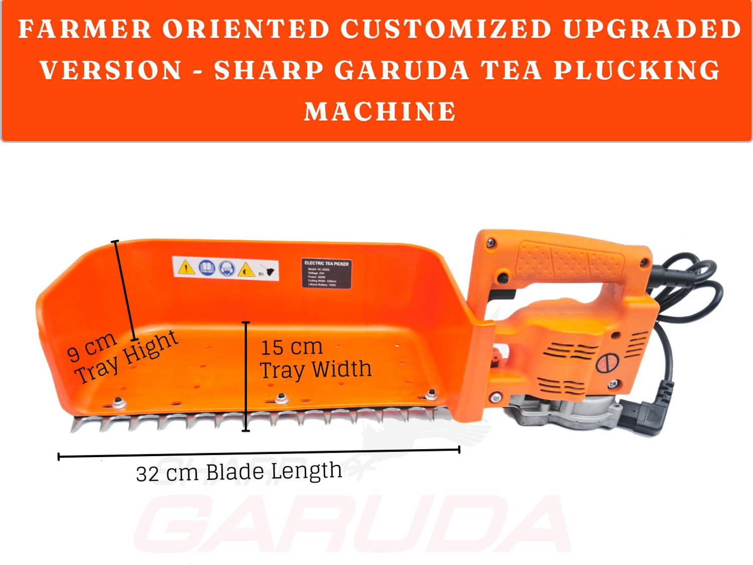 Sharp Garuda Tea Leaf Plucking Machine - Image 2