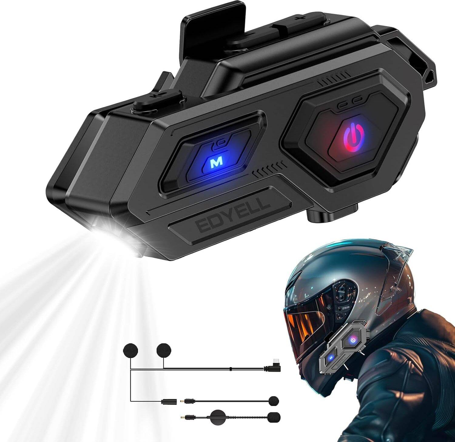 Edyell C8-Helmet Headsets Bluetooth Device - Image 2