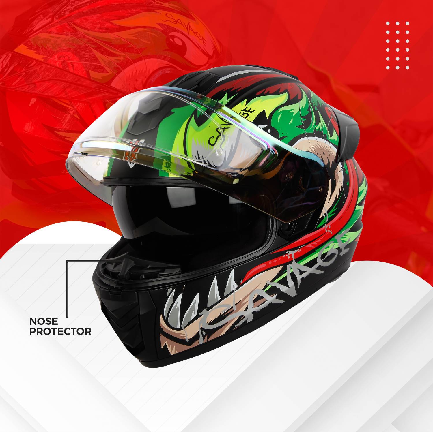 IGNYTE IGN-8 Savage Full Face Helmet - Image 2