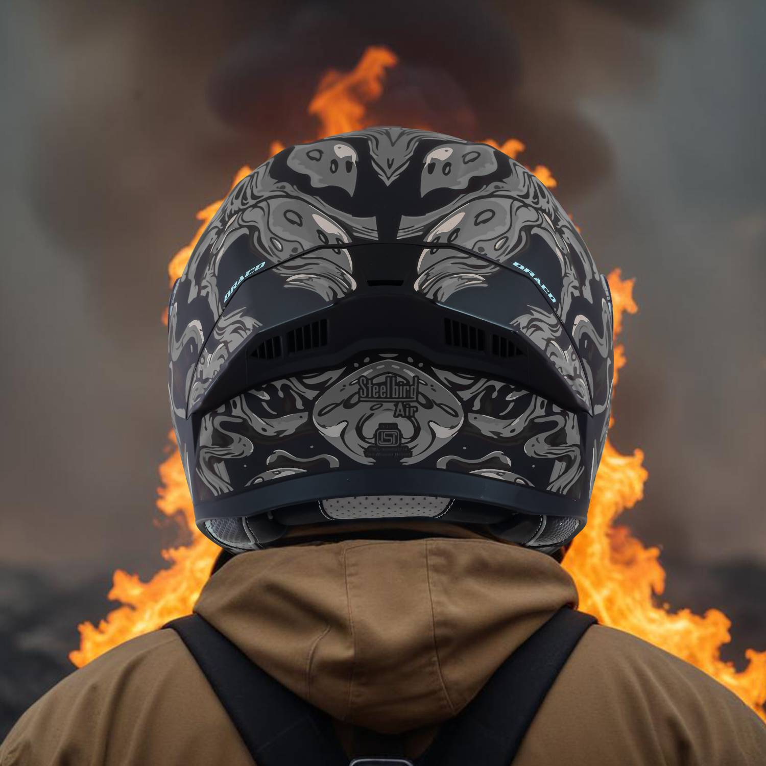 Steelbird SBA-20 Draco Flip-Up Helmet - Image 3