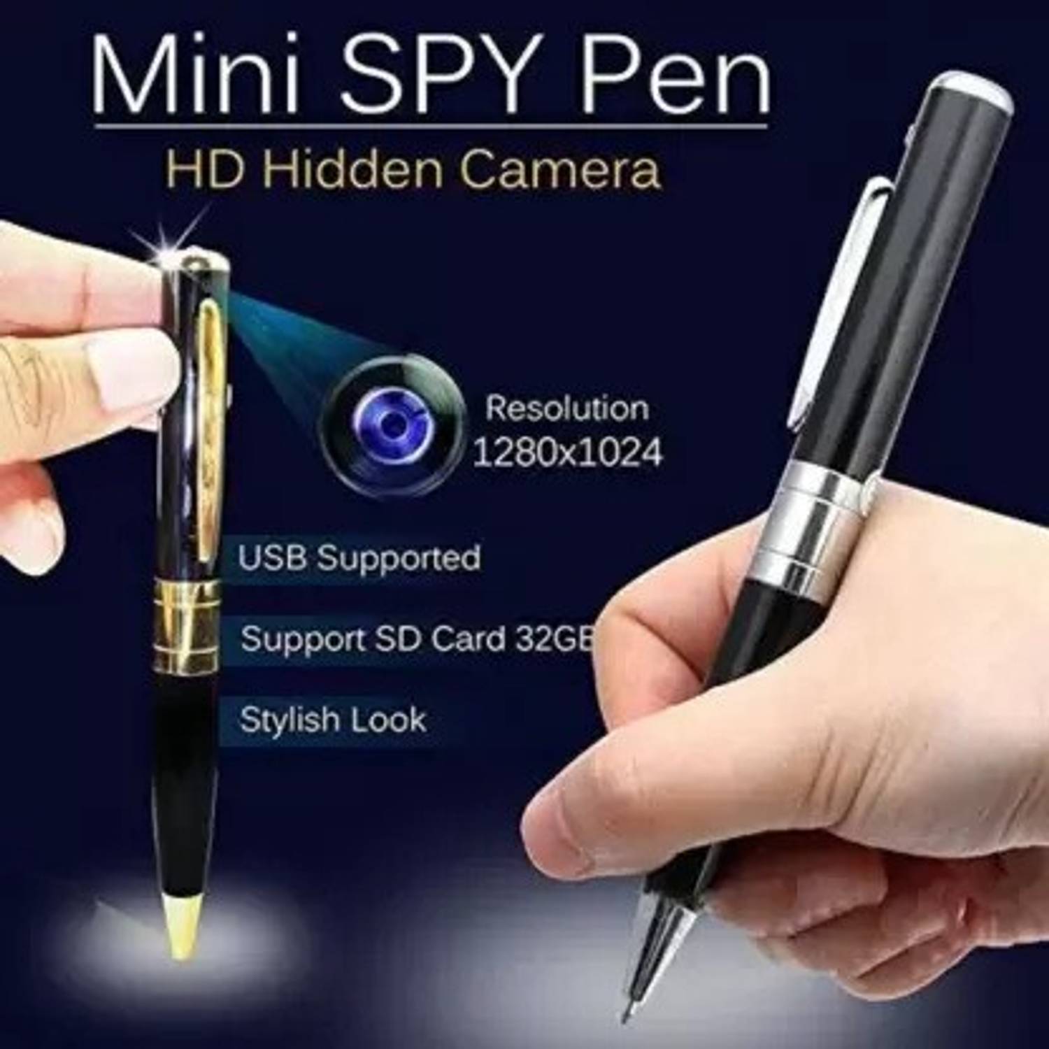 SATTOBISION R2495 Pen Camera 1080P Hidden Recorder Black Pack of 1 - Image 3