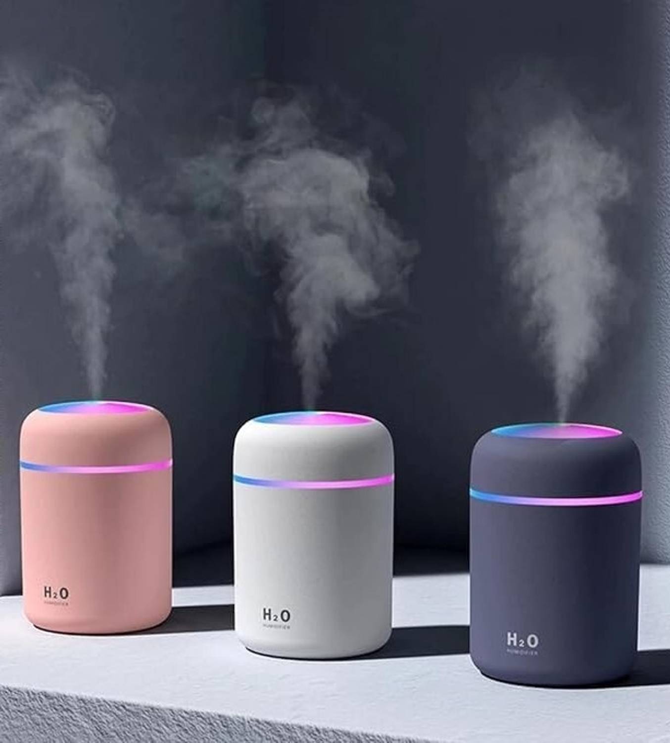 Gnanishwa Room Humidifier 300ml 8Hr Colorful Light - Image 2