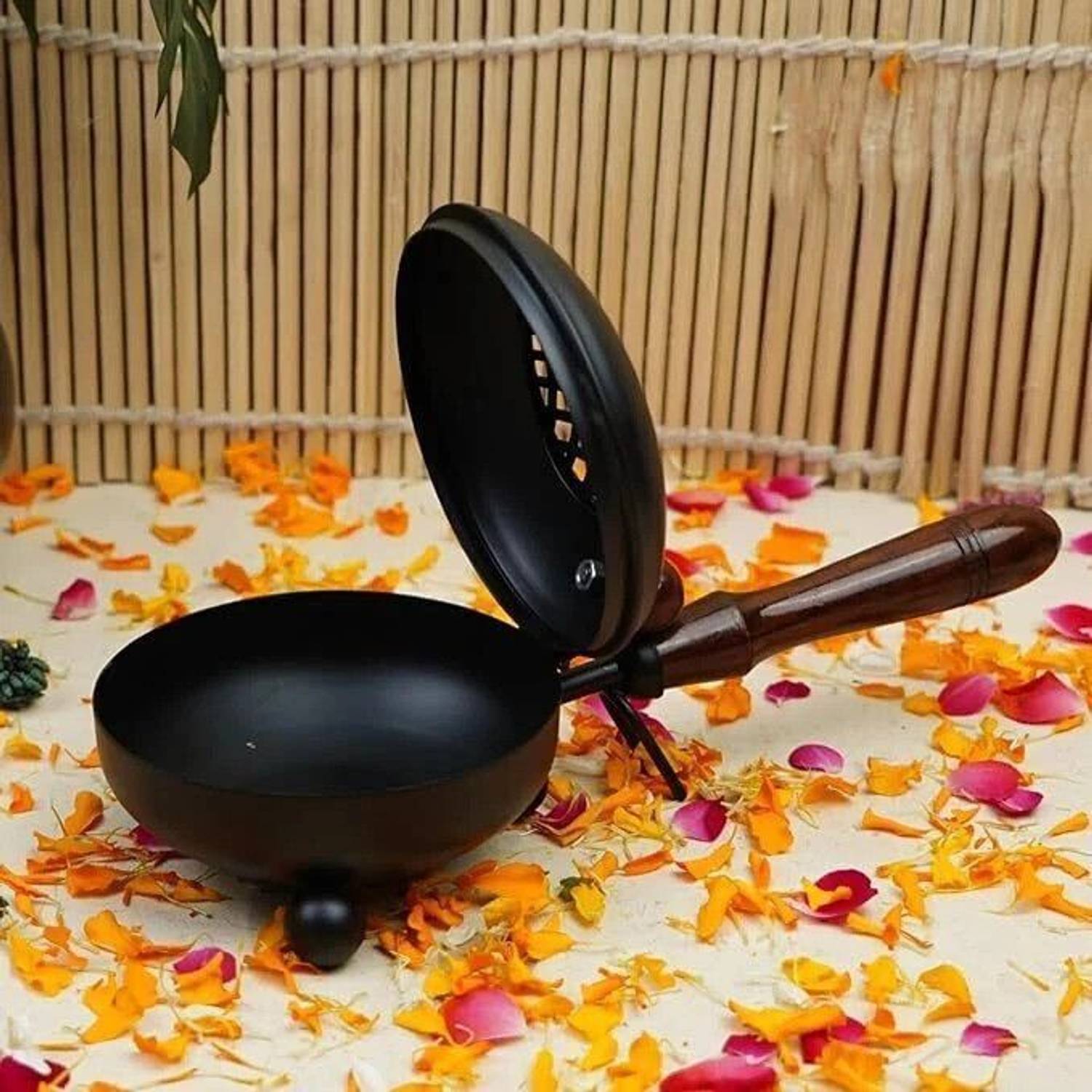 S H COLLECTIONS Dhoop Dani Dhuni Loban Burner, Charcoal Incense - Image 3