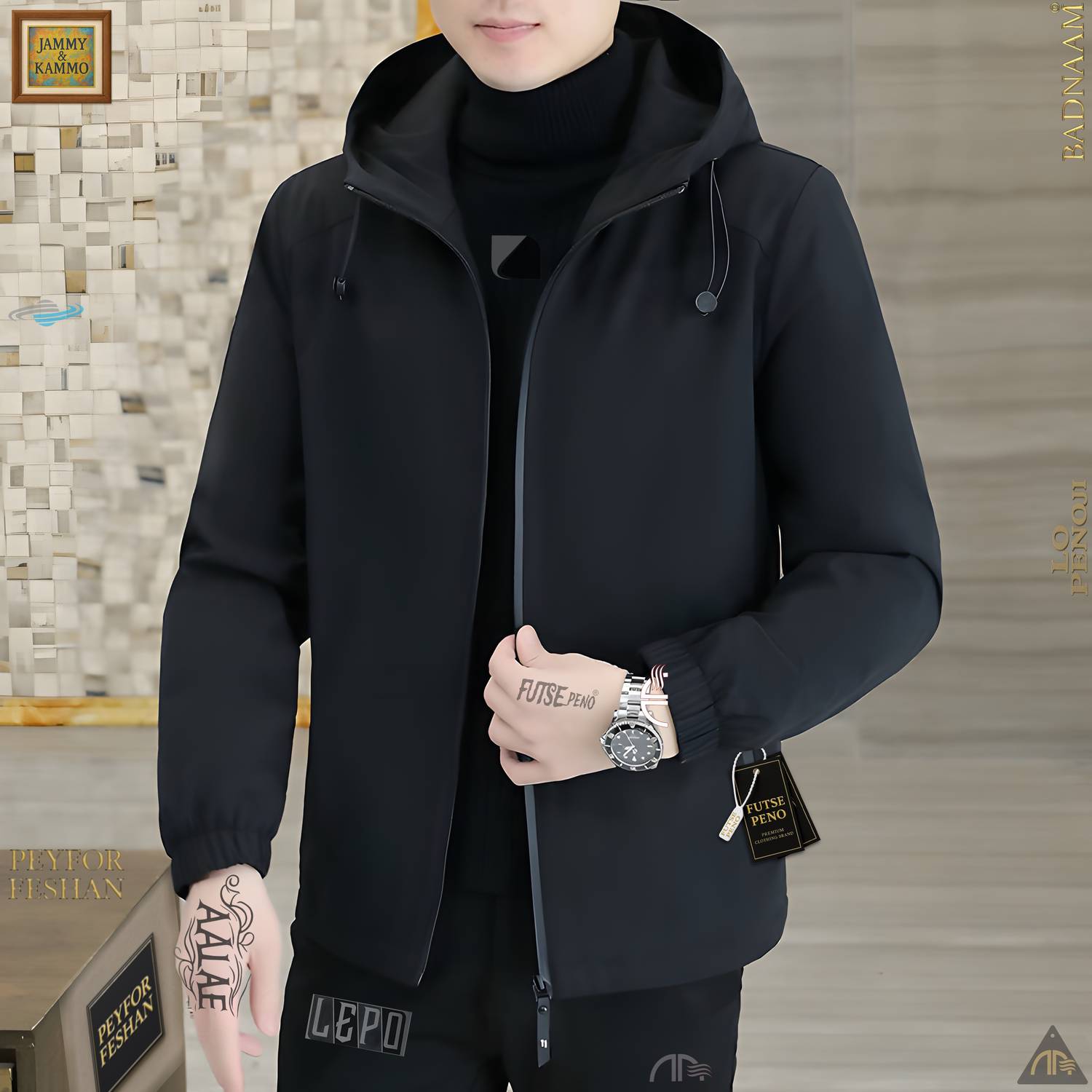 Shopsy FUTSE PENO Men's Full Sleeve Colorblock Jacket - Image 2