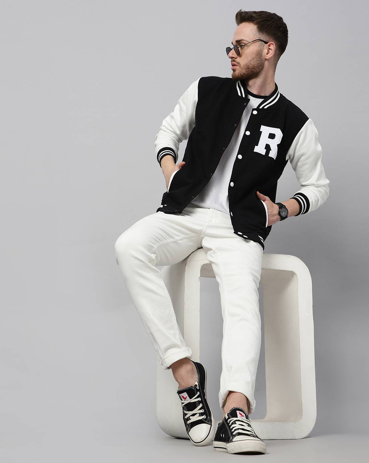 Stylisaa Full Sleeve Colorblock Men Jacket - Image 3