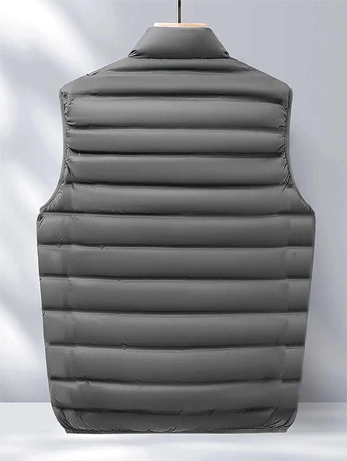 Lripsome Men Sleeveless Self Design Jacket - Image 2