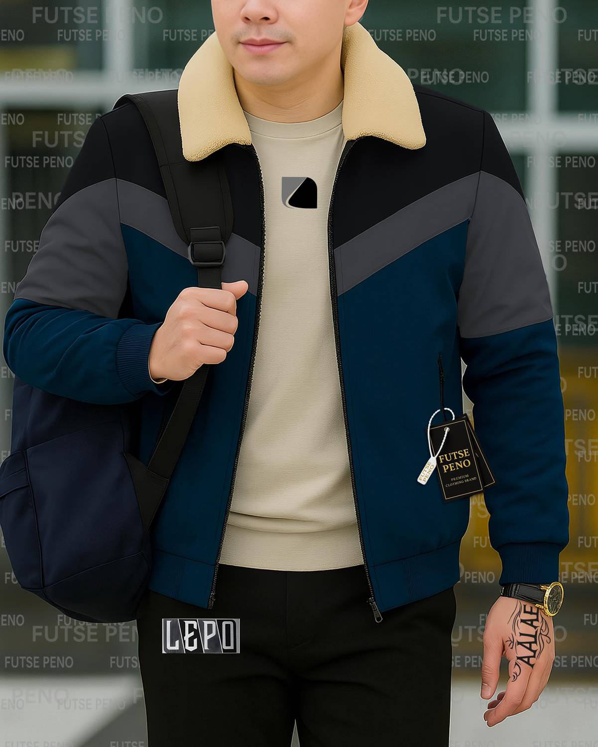 FUTSE PENO Full Sleeve Printed Men Jacket - Image 4