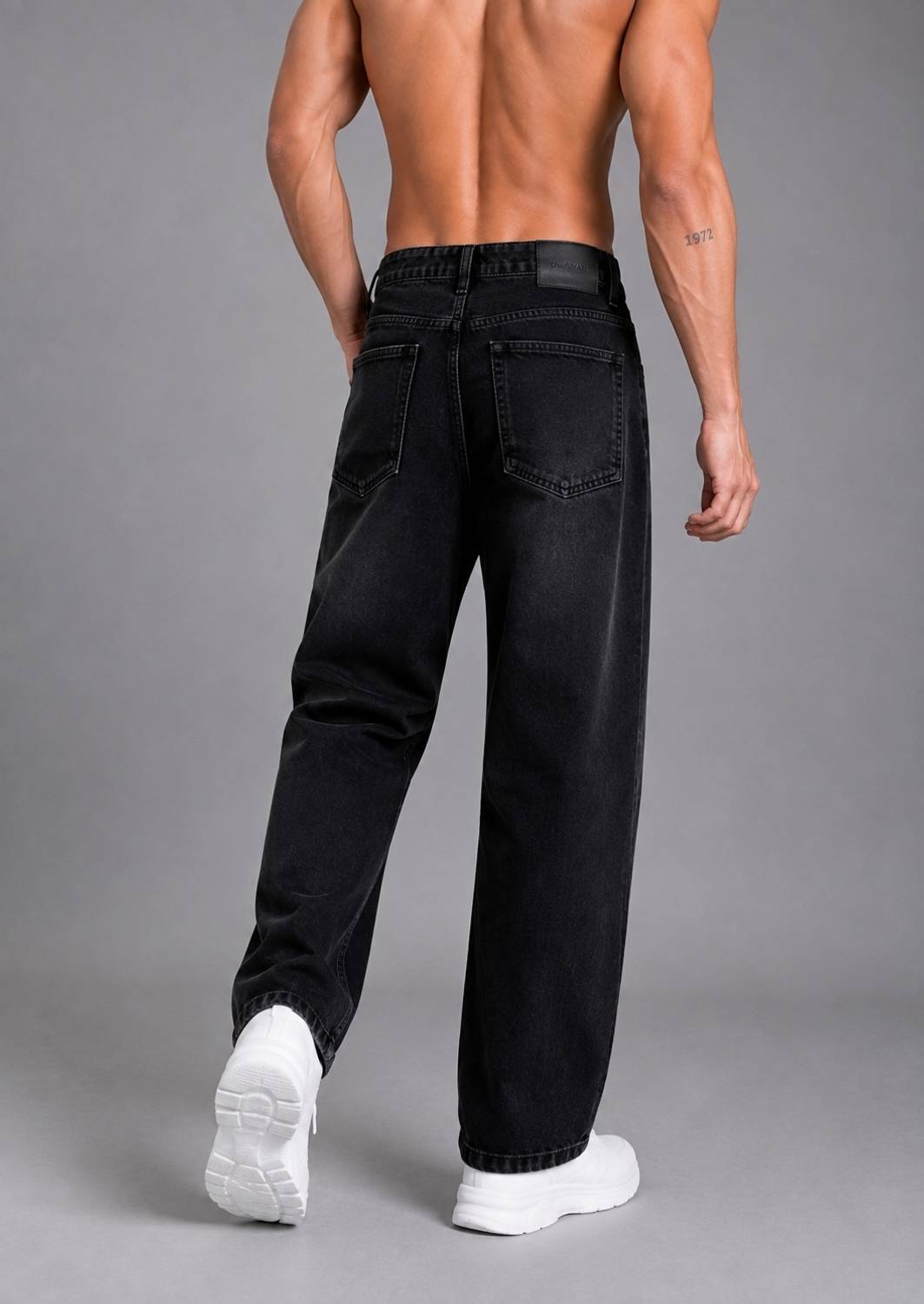 DenSHAH Straight Fit Men Black Jeans - Image 2