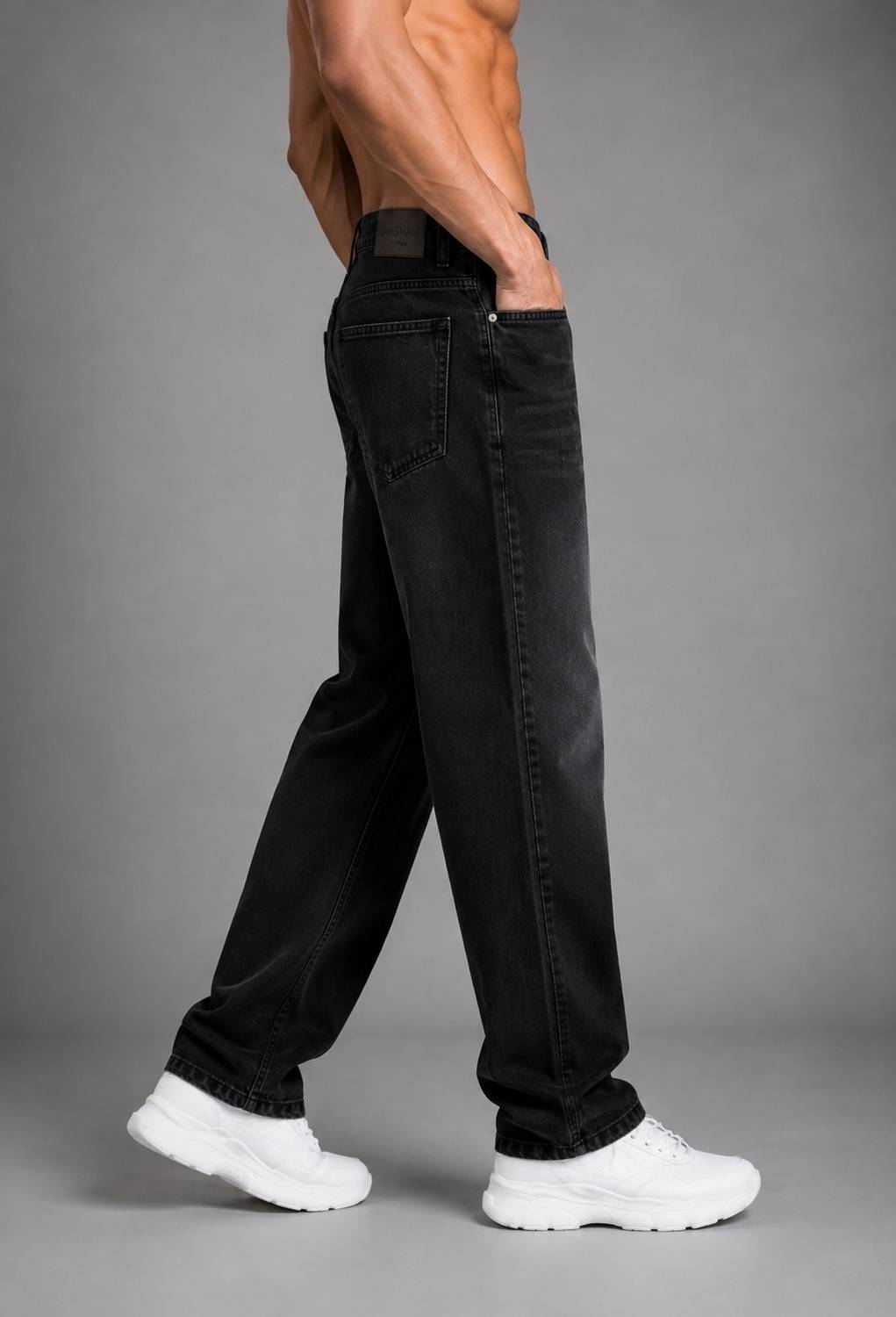 DenSHAH Straight Fit Men Black Jeans - Image 3