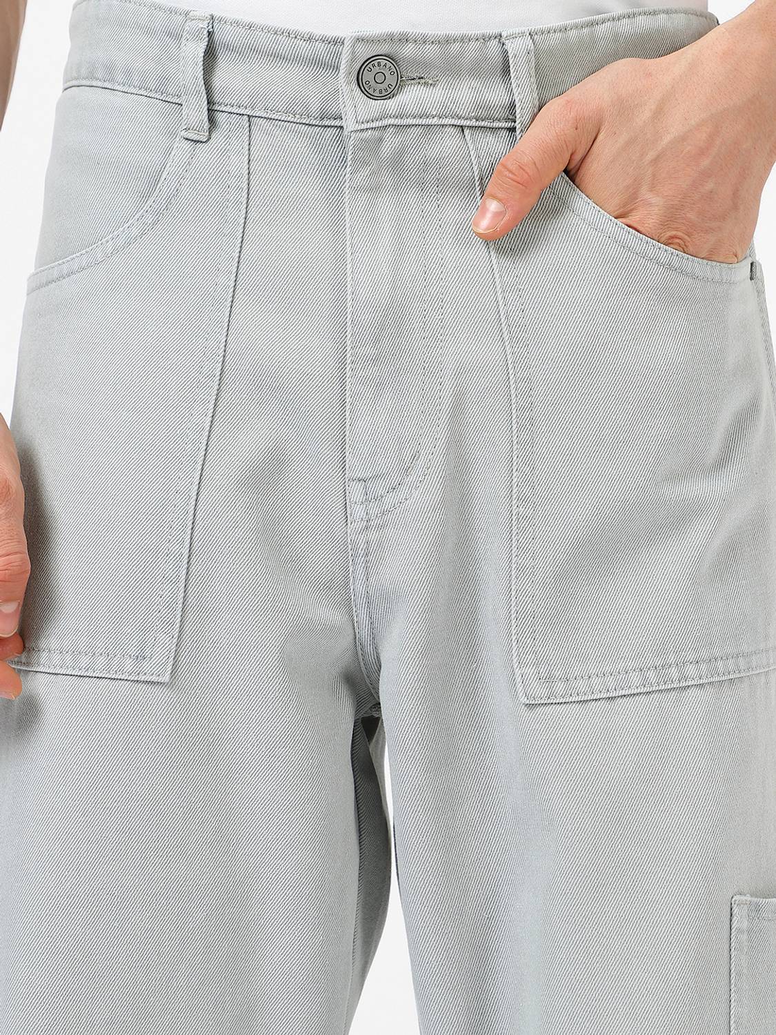 Urbano Fashion Loose Fit Men Grey Jeans - Image 5
