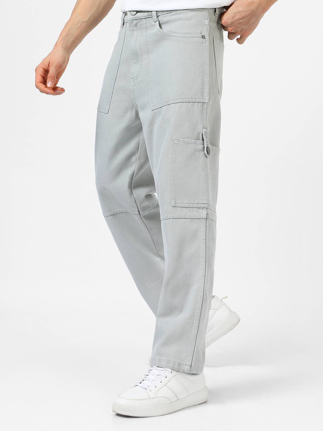 Urbano Fashion Loose Fit Men Grey Jeans - Image 2