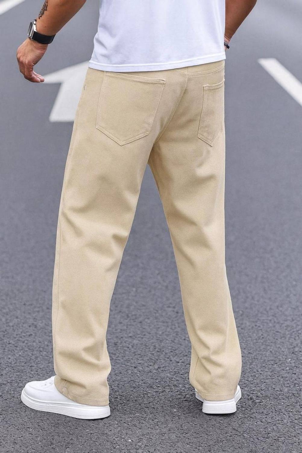 DASHING FIT Men Beige Jeans - Image 2