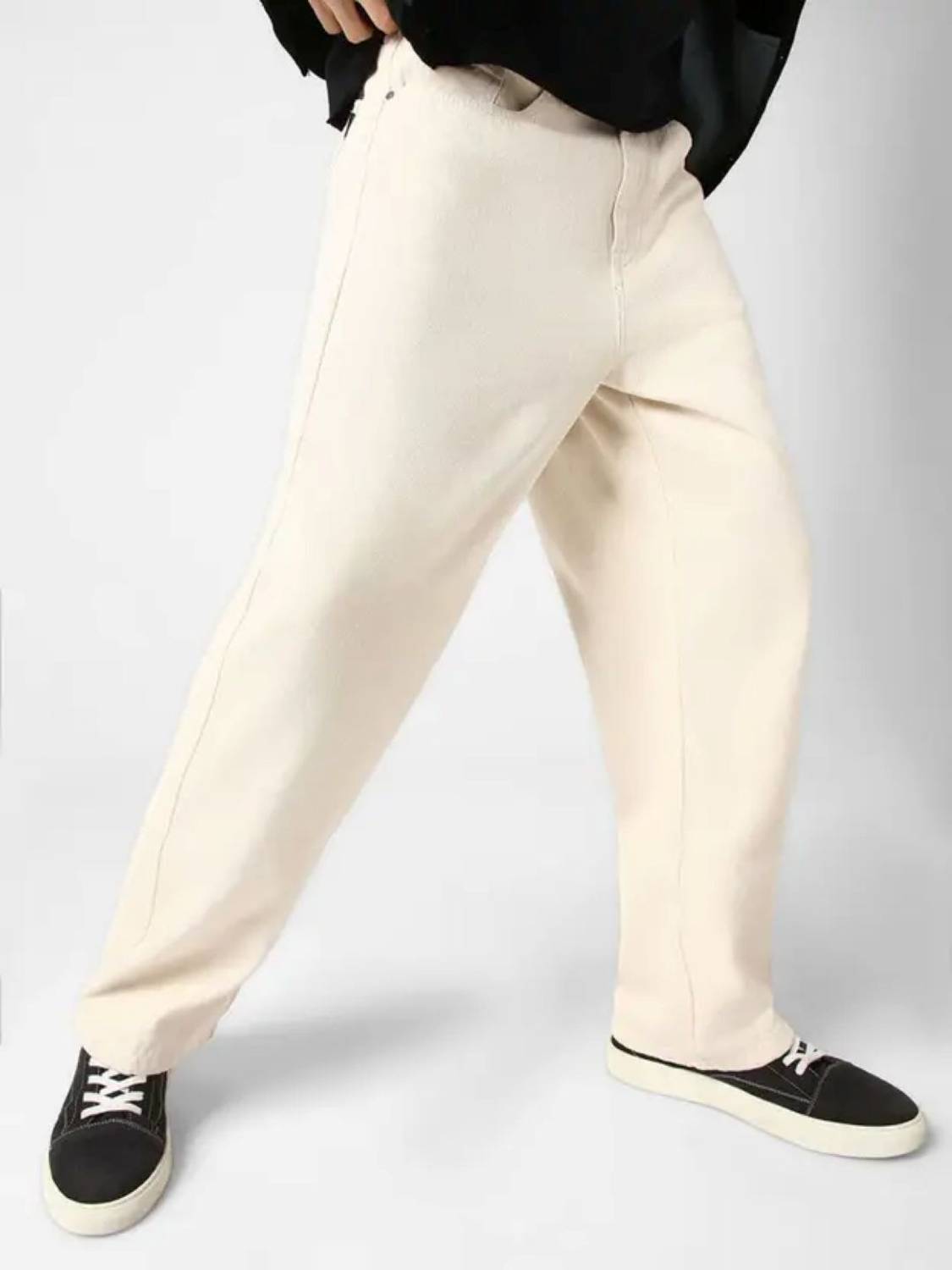 Comfits Regular Men Beige Jeans - Image 5