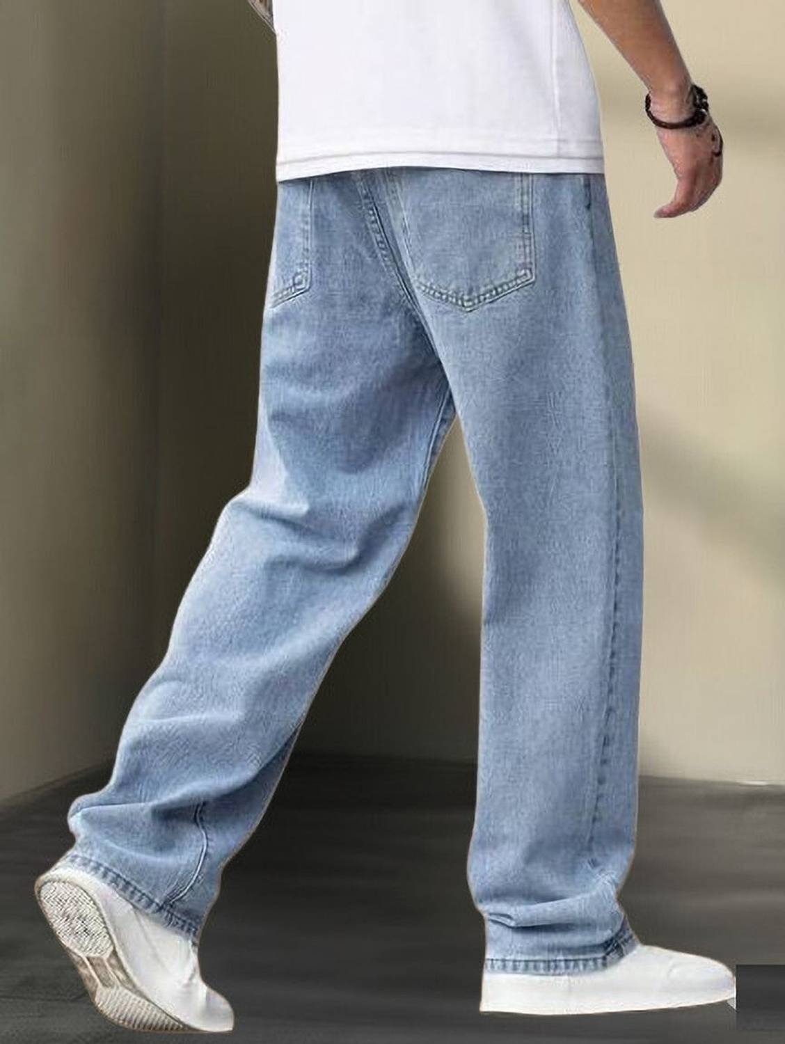 Gaucha Loose Fit Men Light Blue Jeans - Image 2