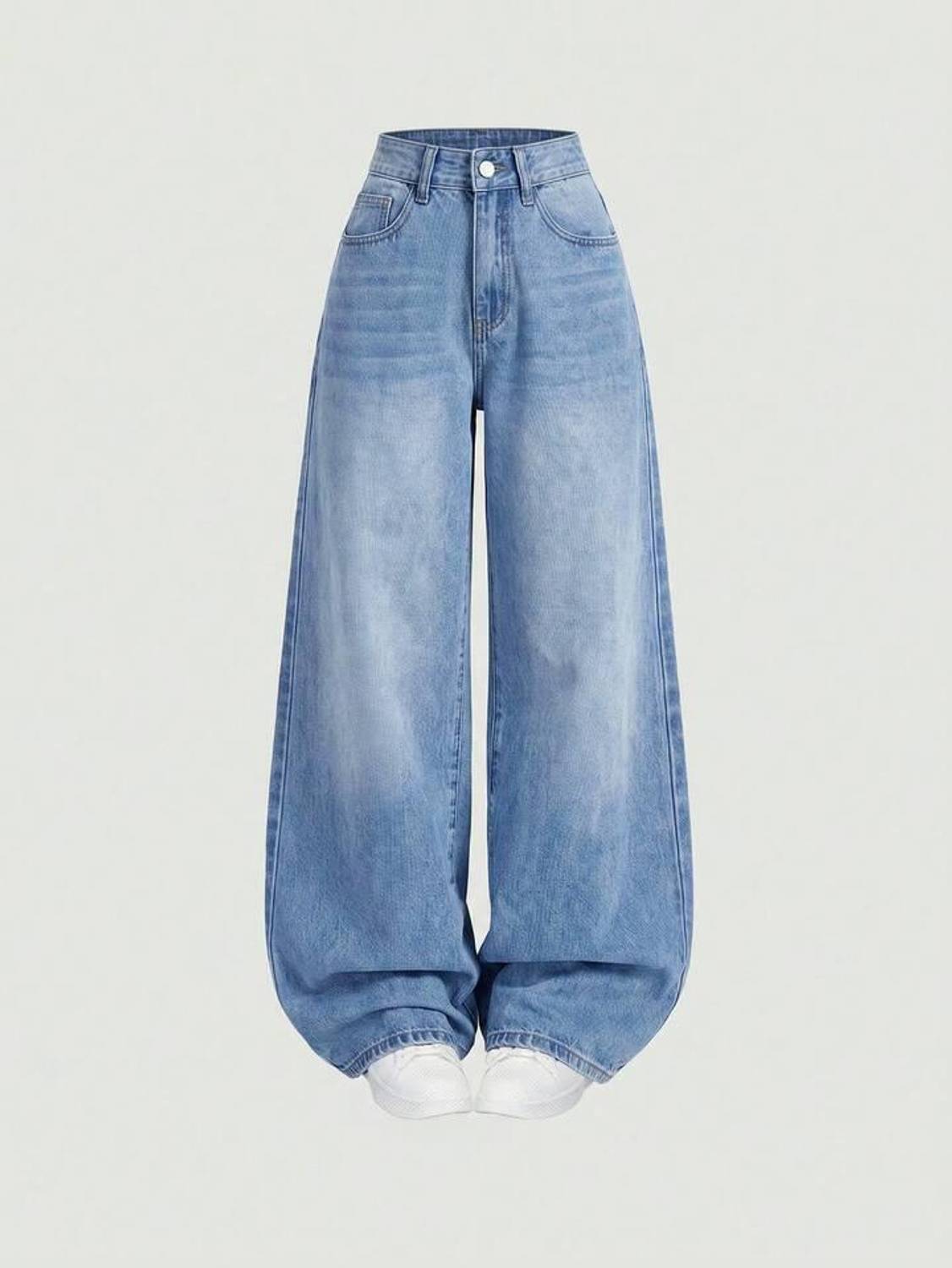 ESLITA Baggy Fit Women Light Blue Jeans - Image 3