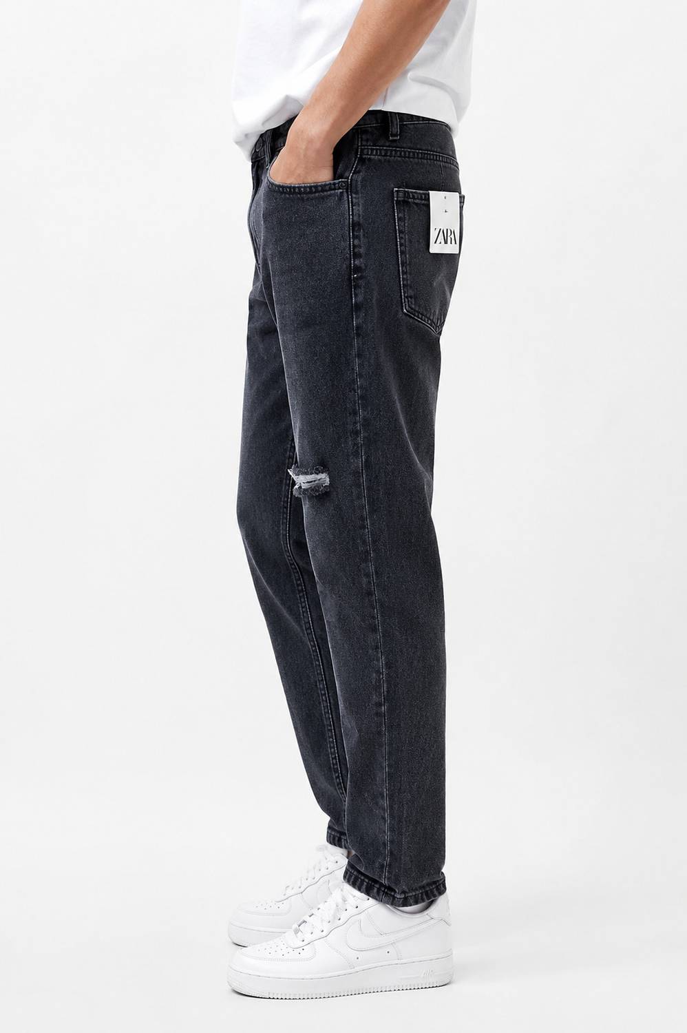 COZYON Straight Fit Men Grey Jeans - Image 3