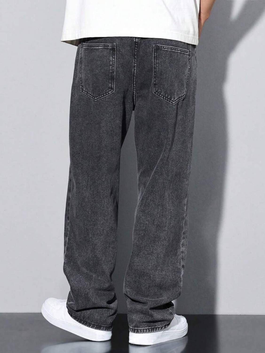 MEIXN Straight Fit Men Grey Jeans - Image 2