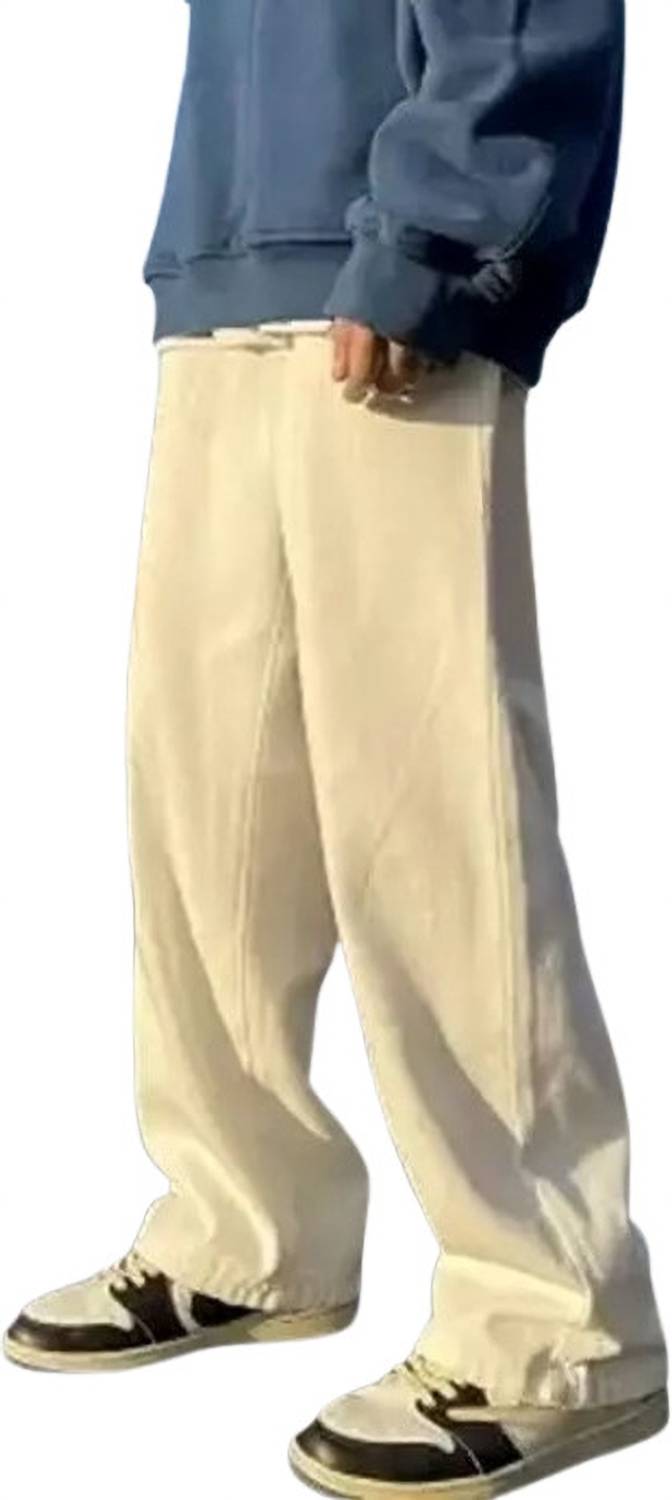 Jeancherry Baggy Fit Men Beige Jeans - Image 3