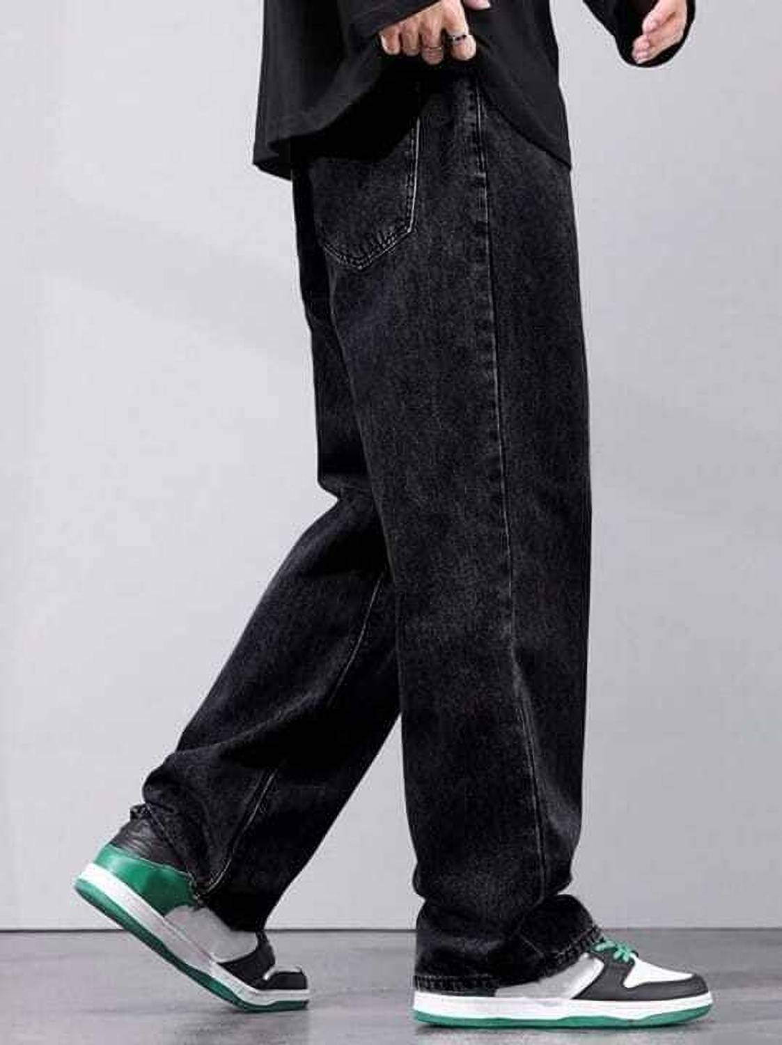 Southee Loose Fit Men Black Jeans - Image 1