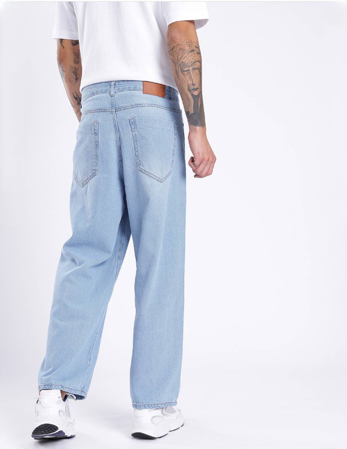 DENIM4MEN Straight Fit Men Light Blue Jeans - Image 2