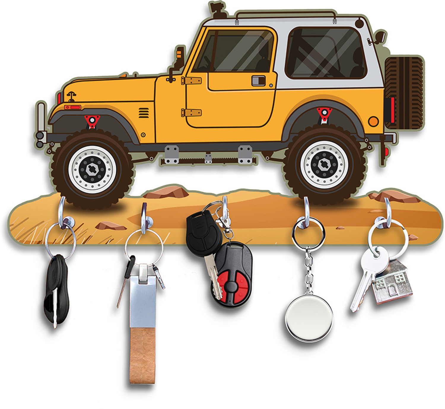shashank Wood Key Holder