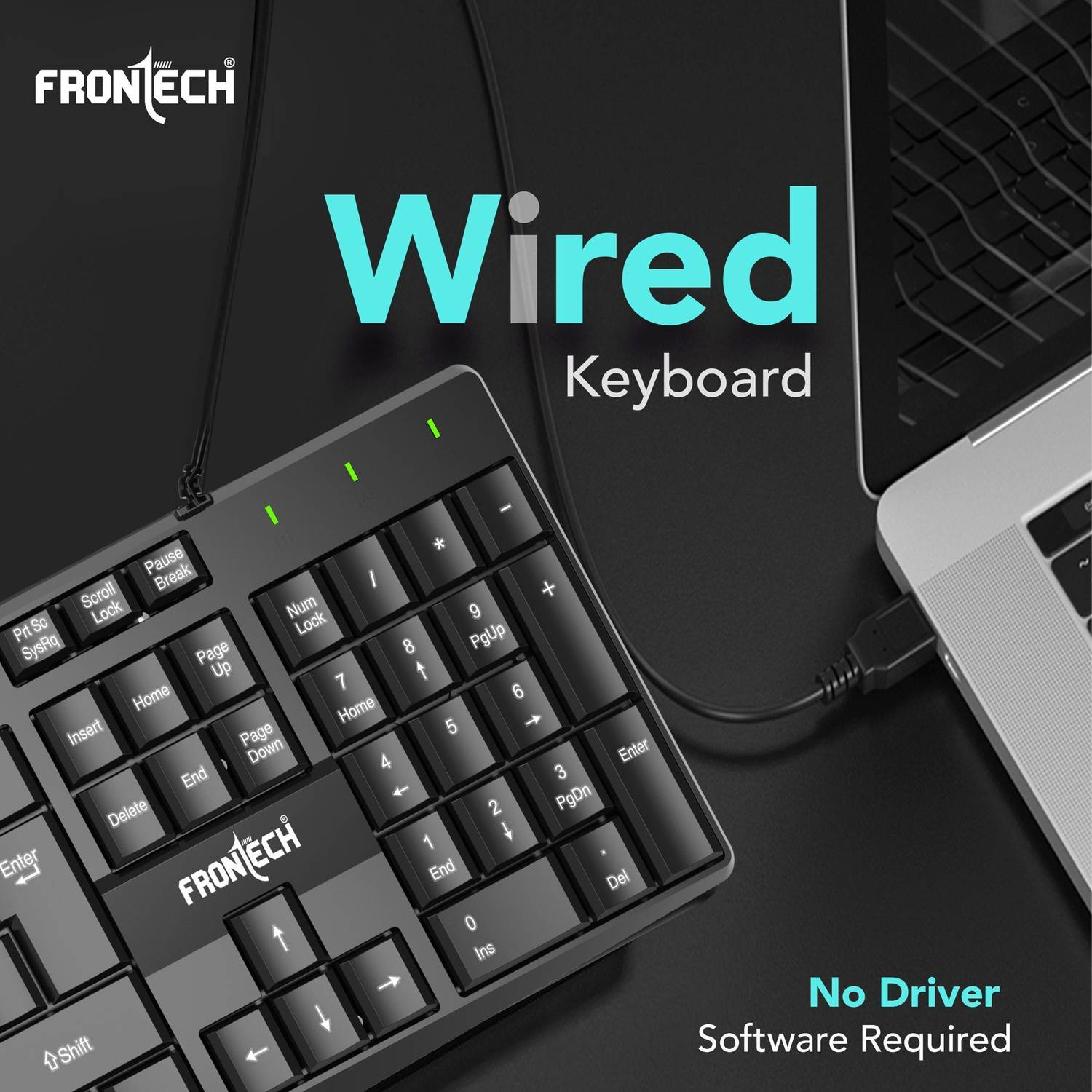 Frontech FT-1671 Wired USB Desktop Keyboard - Image 2
