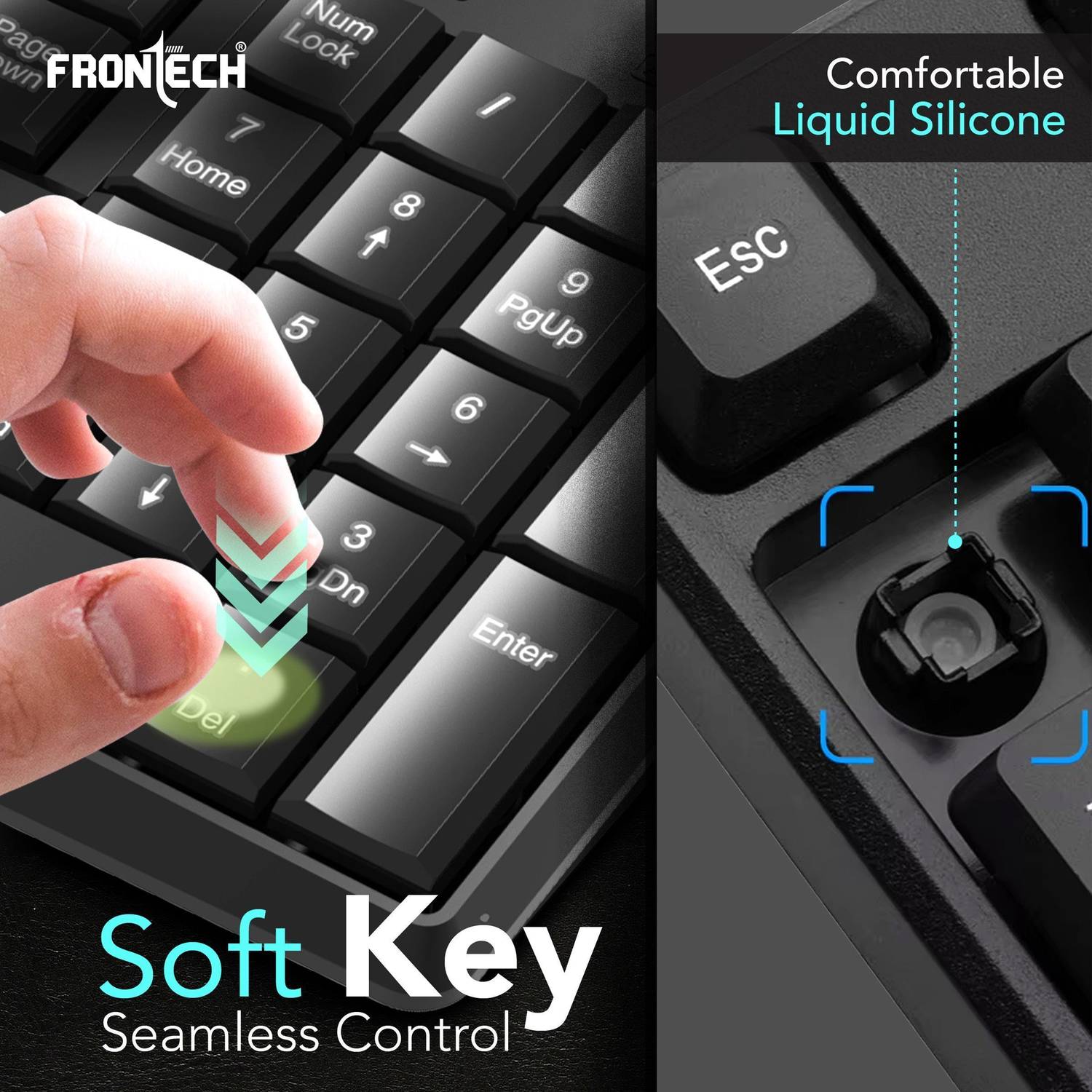 Frontech FT-1671 Wired USB Desktop Keyboard - Image 4