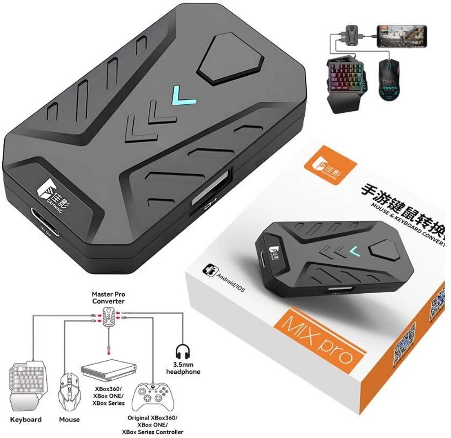 BCG Gaming Keyboard Mouse Converter Adapter - Image 3