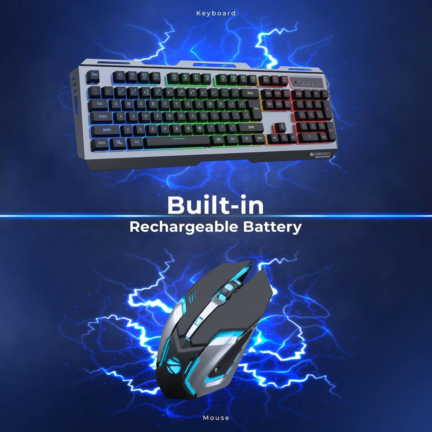 ZEBRONICS Transformer Pro Wireless Gaming Keyboard - Image 5