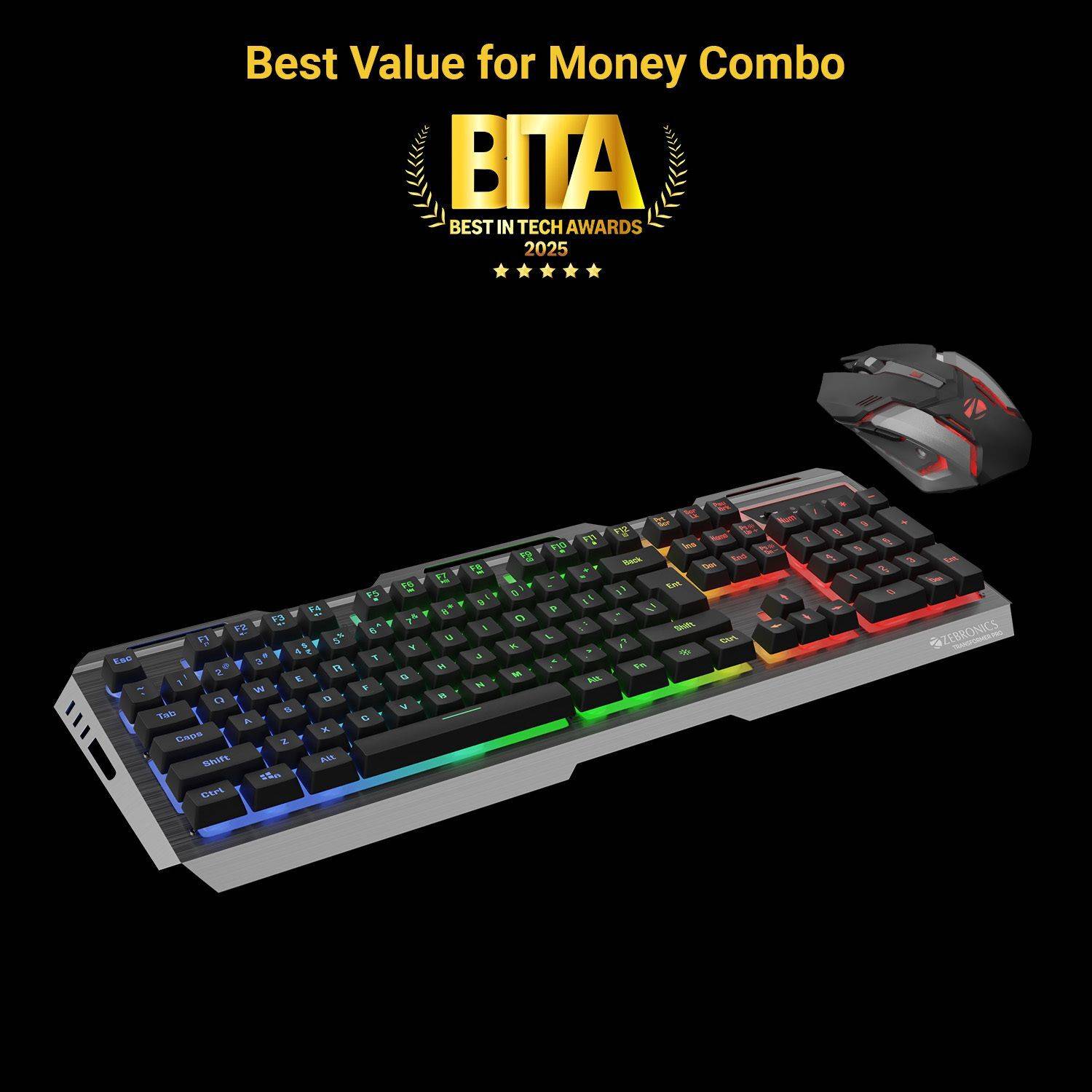 ZEBRONICS Transformer Pro Wireless Gaming Keyboard - Image 2