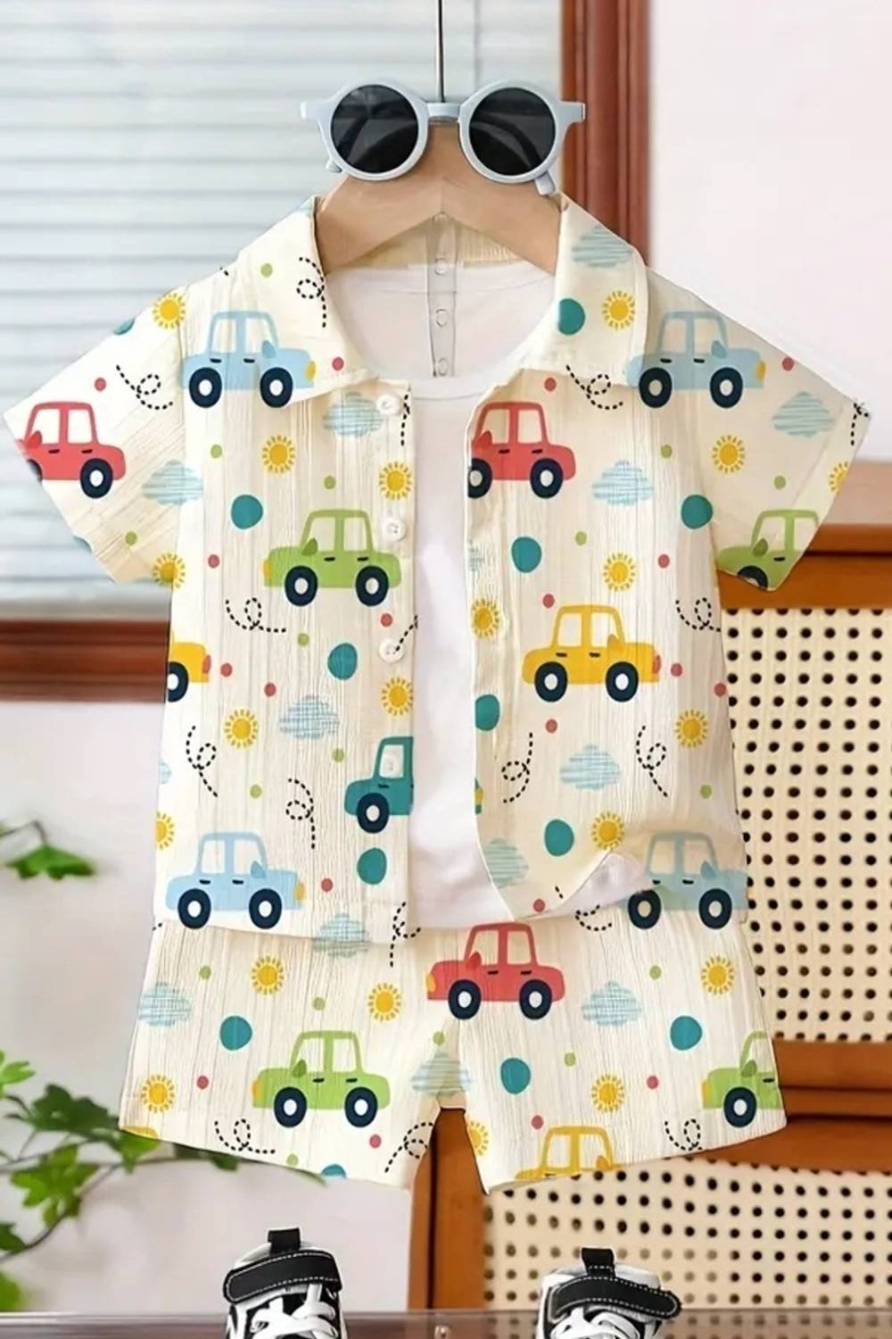 Silken Baby Boys Casual Shirt Shorts
